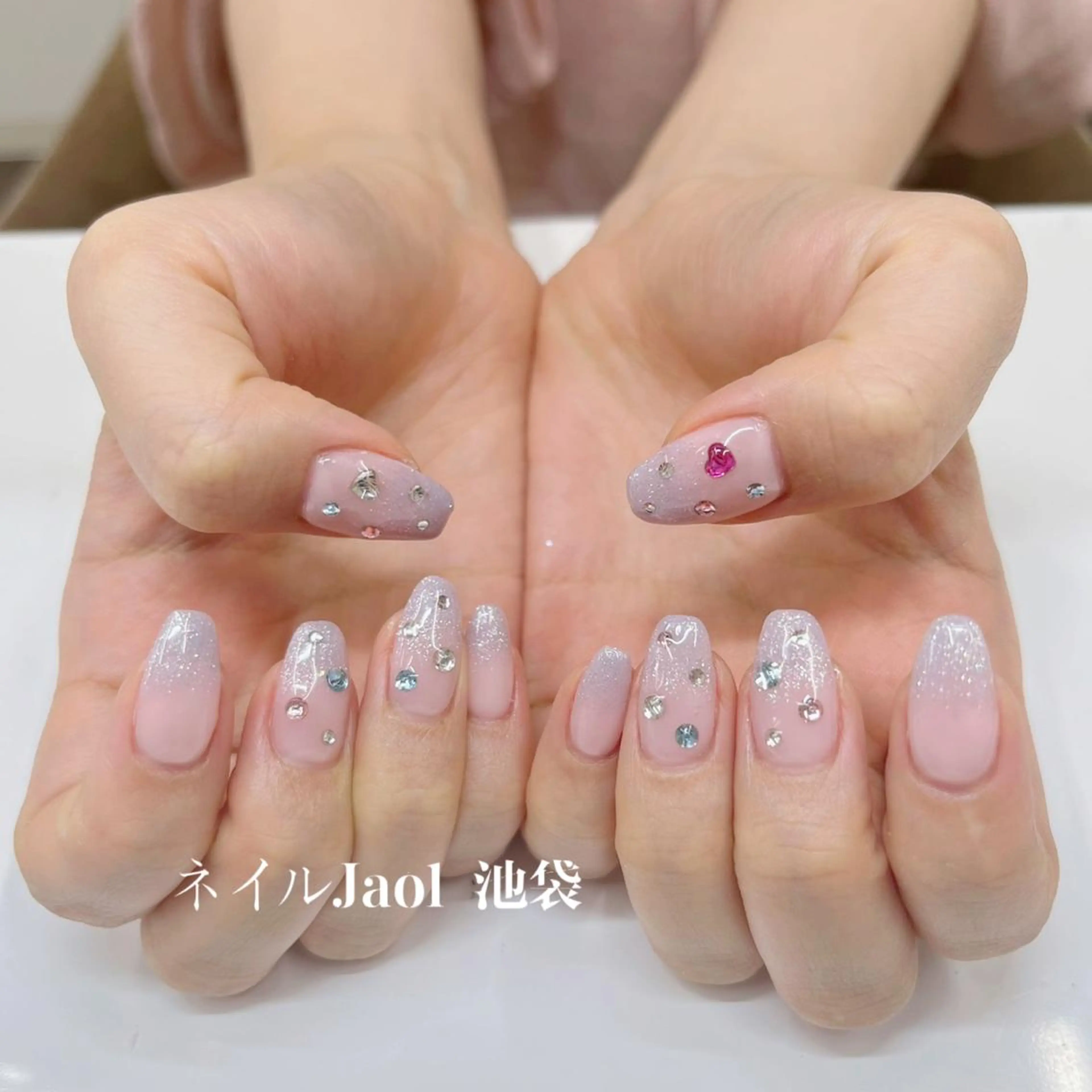 セミロング ハンドネイル ネイルJaol 池袋のネイルデザイン