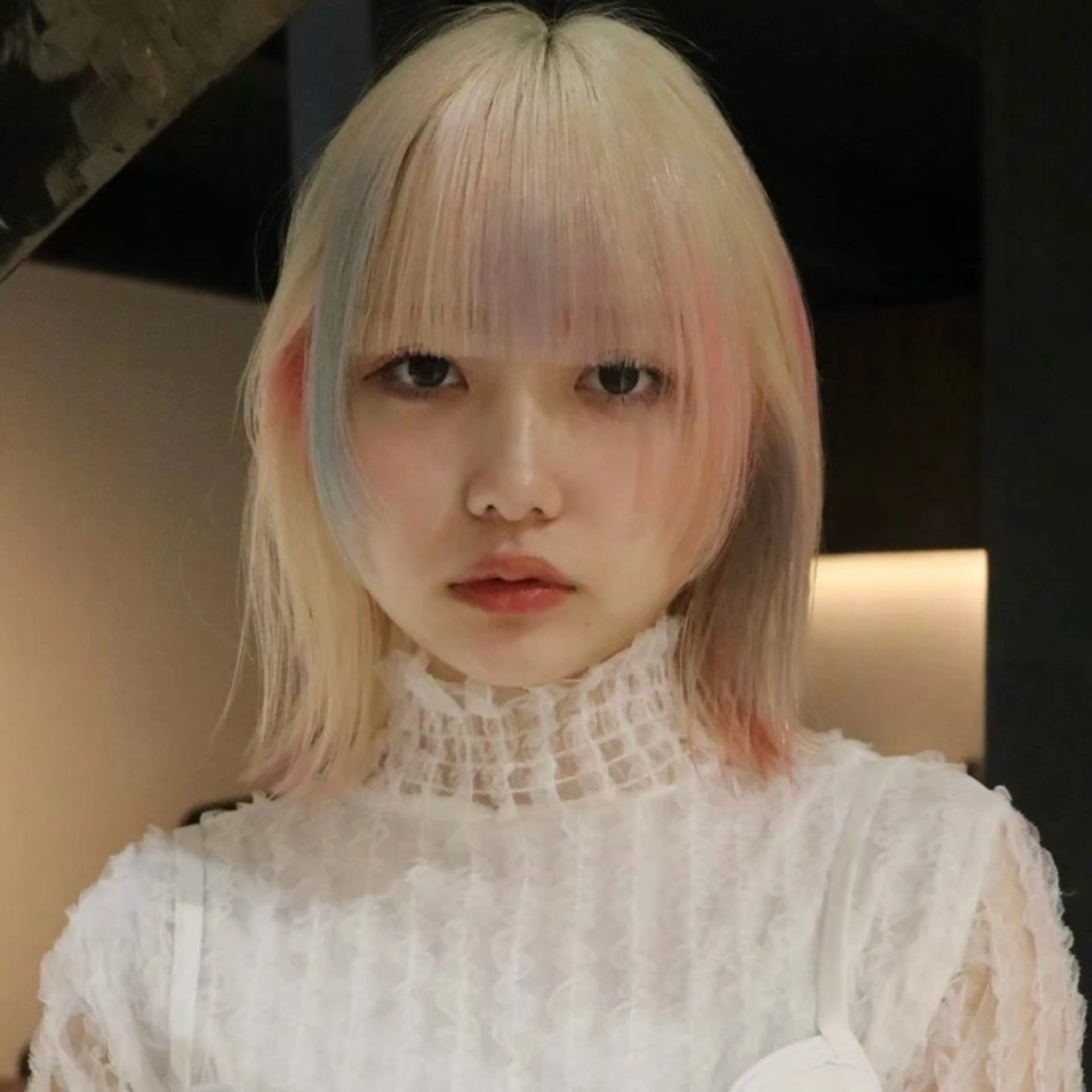 セミロング カラー ヘアカラー ハイトーンブリーチ 名古屋/FUTOのヘアスタイル