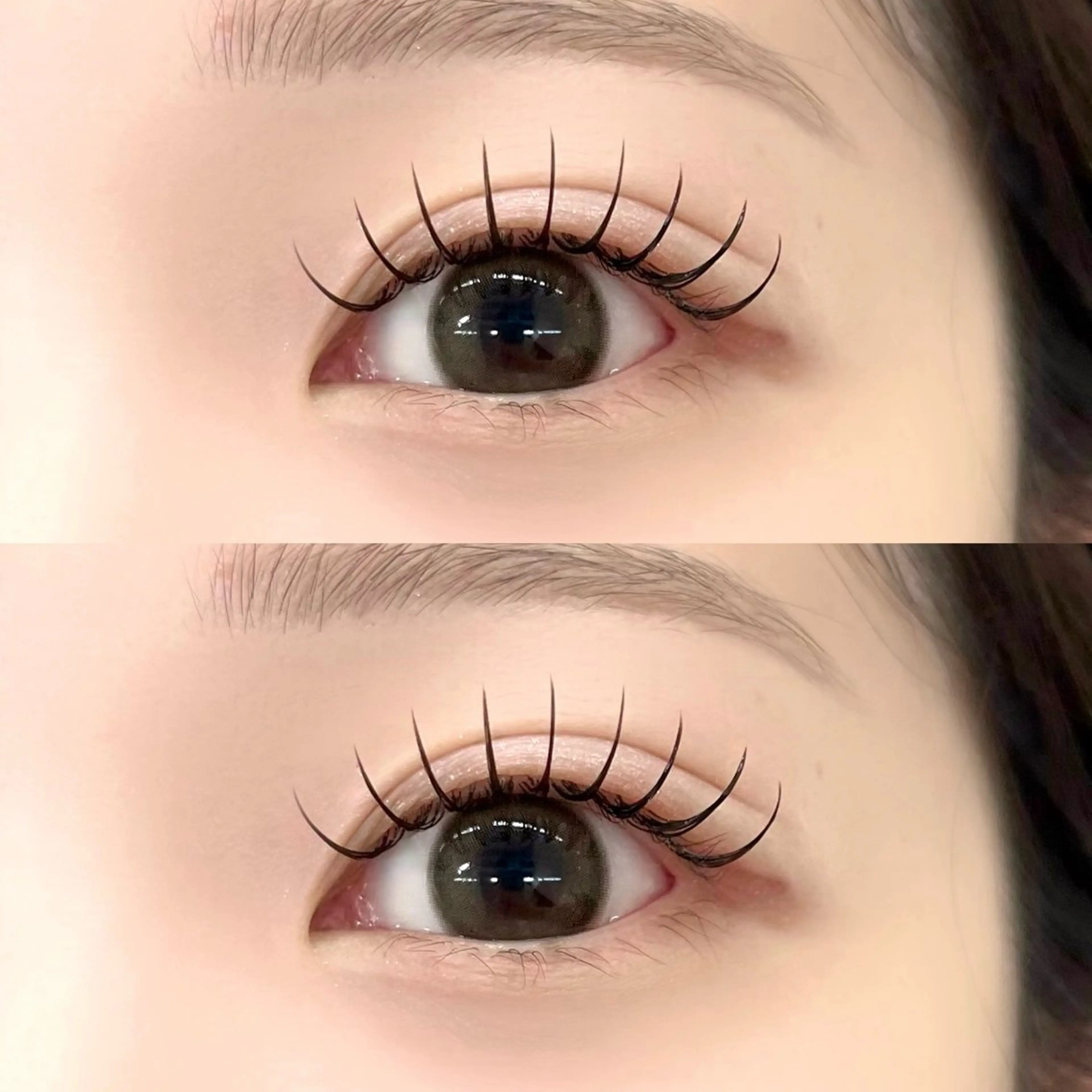 マツエク・マツパ 束感まつ毛 カラーマツエク フラットラッシュ パリジェンヌラッシュリフト 一重×まつ毛パーマ マツエク 横浜 *束感まつ毛* 🐰はま🐰のマツエク・マツパデザイン