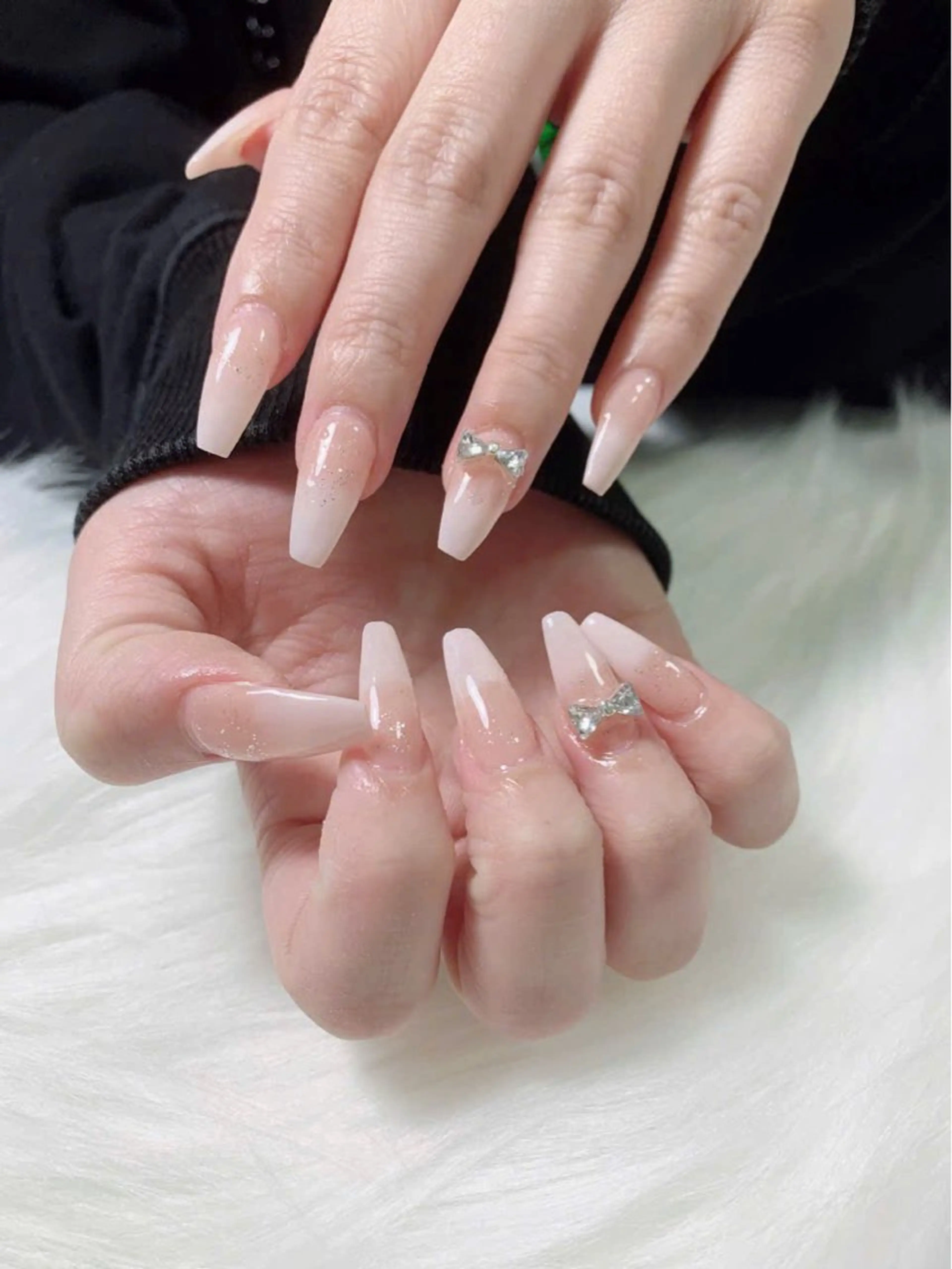 カラグラデーション\チークネイルオフ込みの写真