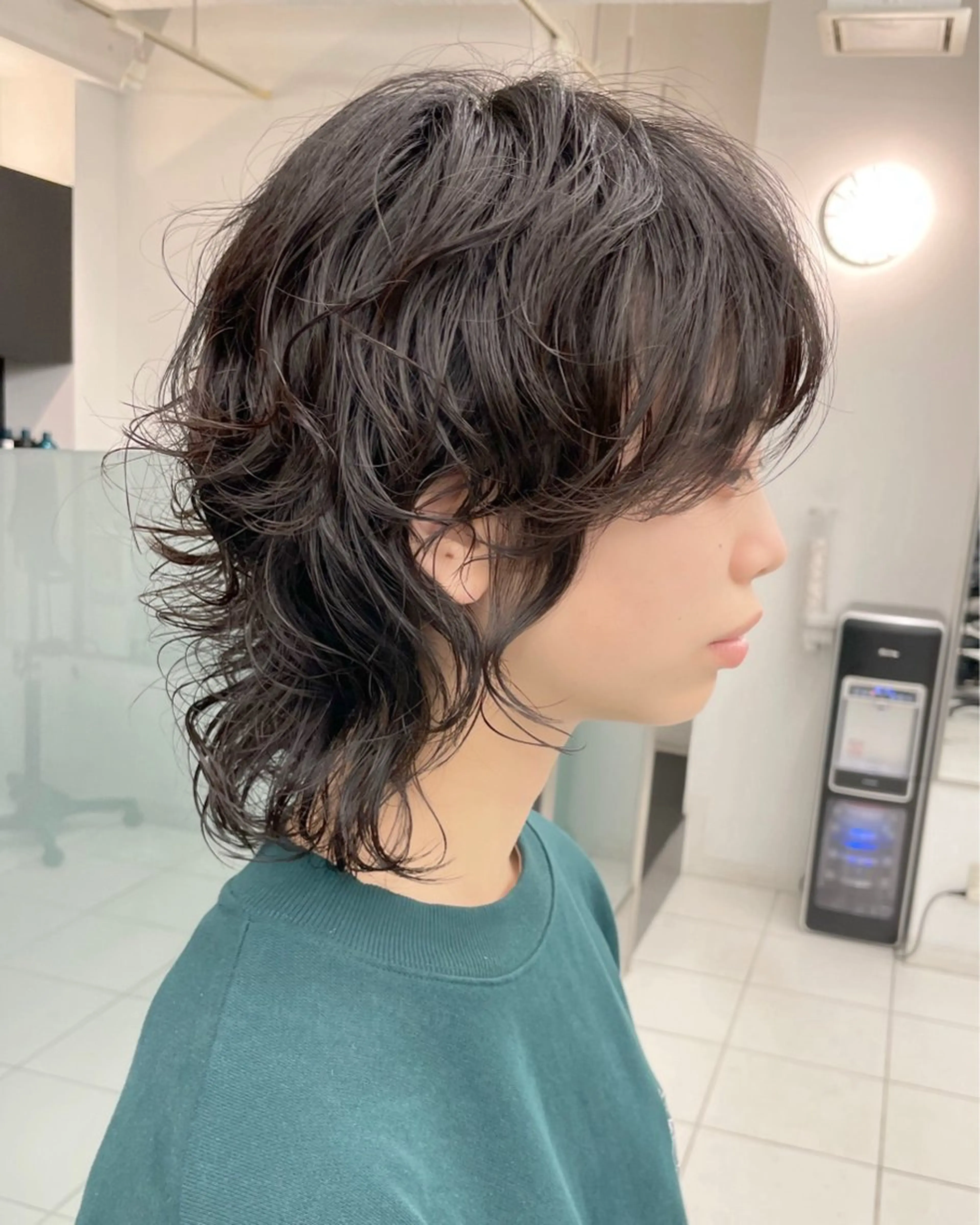 ミディアム パーマ 【レイヤーカット】 キサヌキミワのヘアスタイル