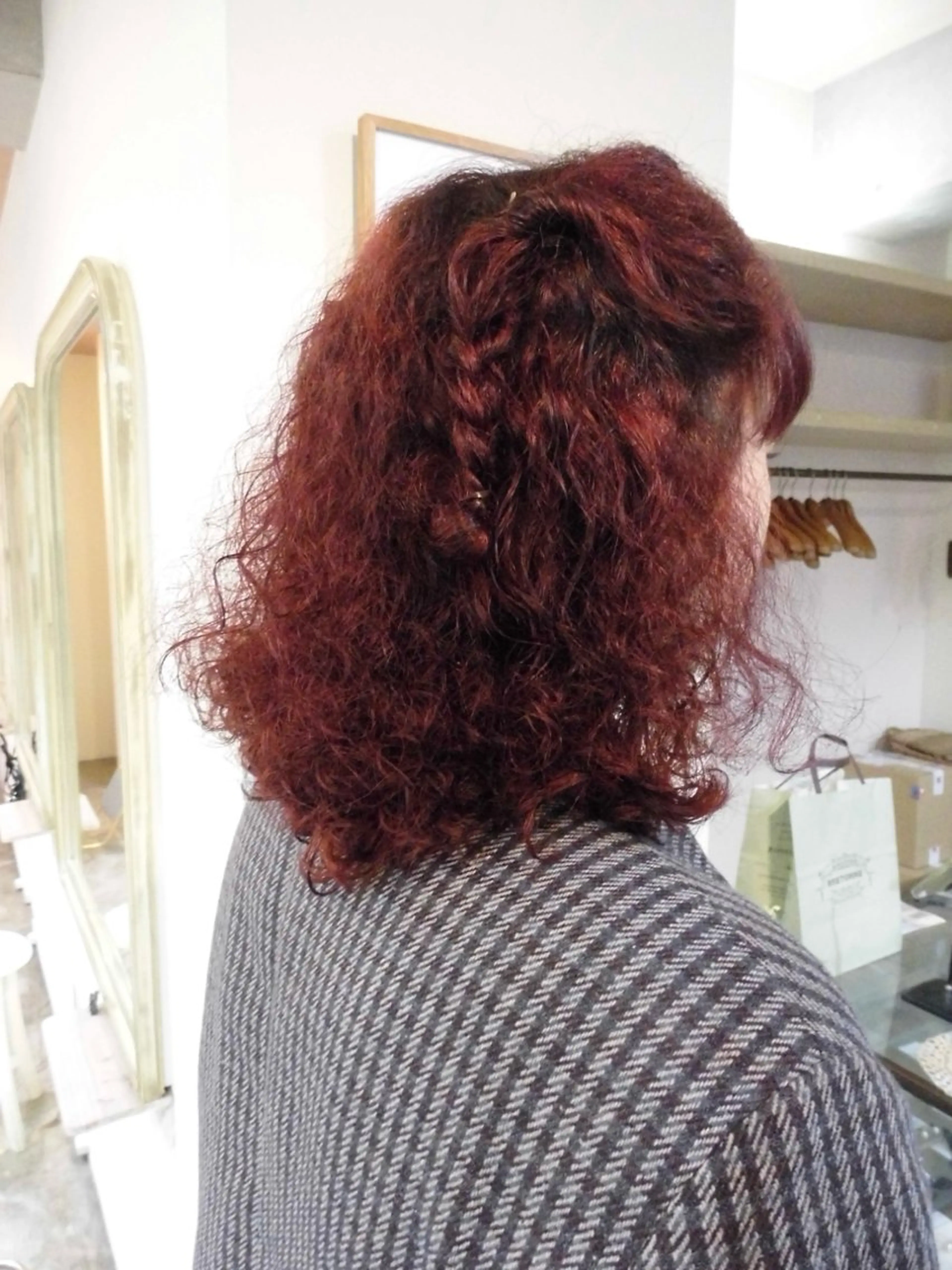 カラー ブリーチ ブリーチなしカラー レッドカラー miumiu/恵比寿 カットモデル募集のヘアスタイル