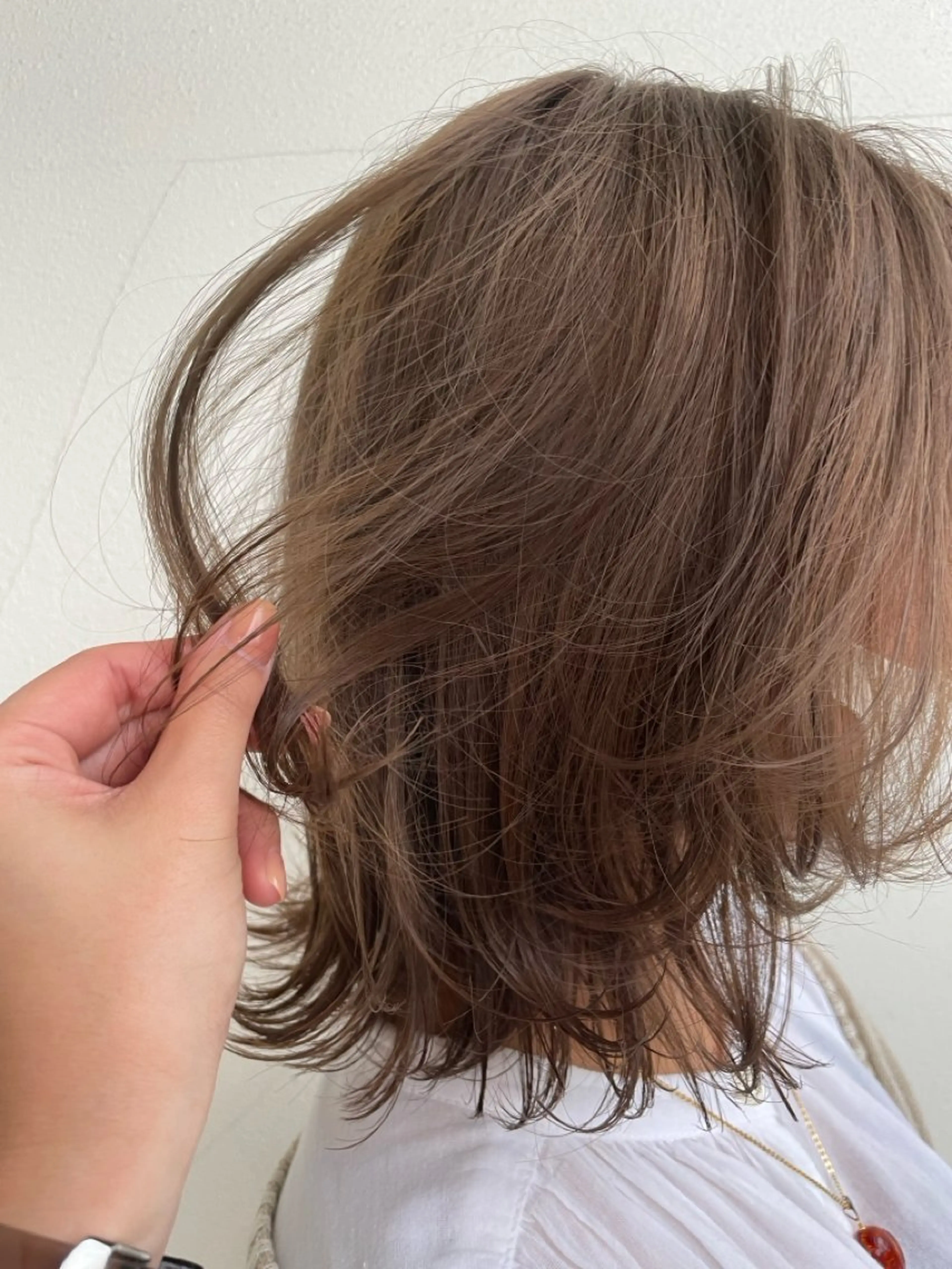 ミディアム ダメージレス◎東区/ 艶カラー💫/斉藤拓のヘアスタイル