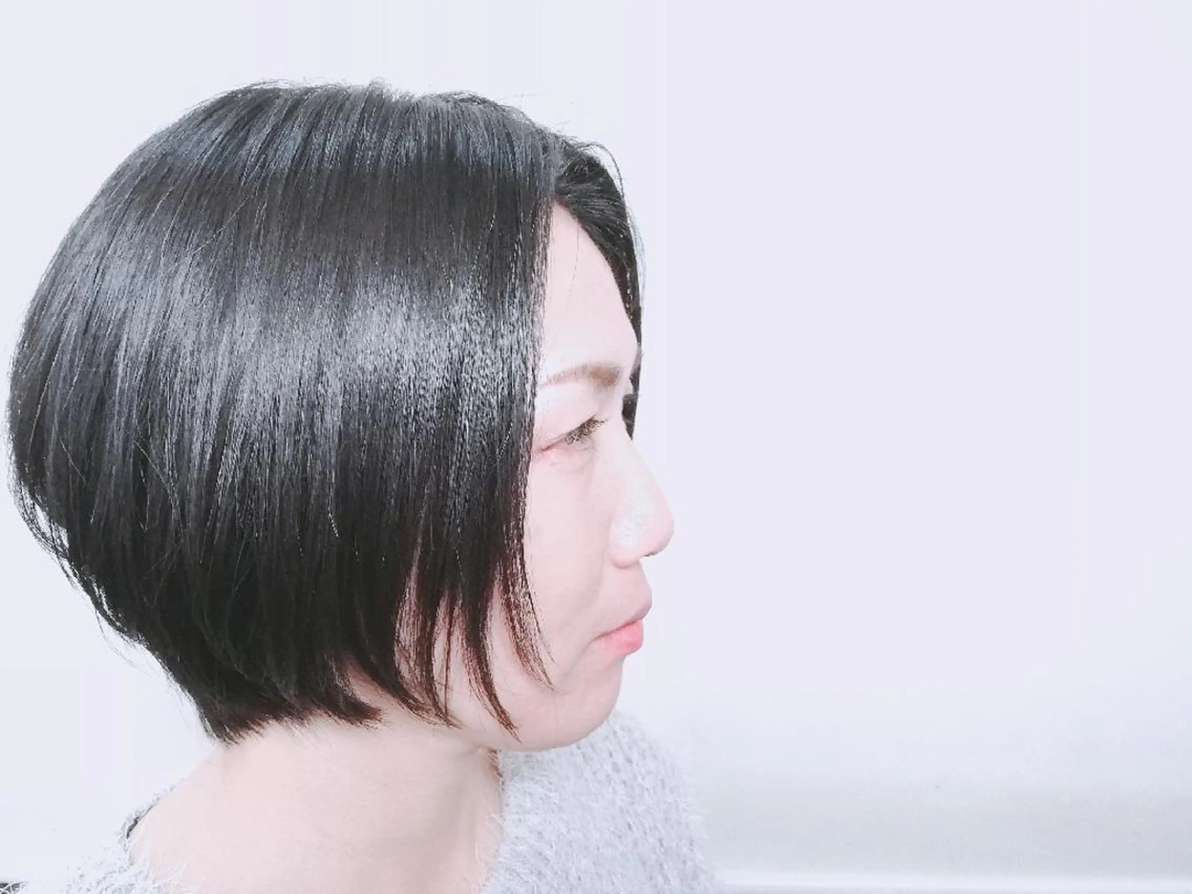 ショート 小林　ローズパープル カット＆カラー美容室のヘアスタイル