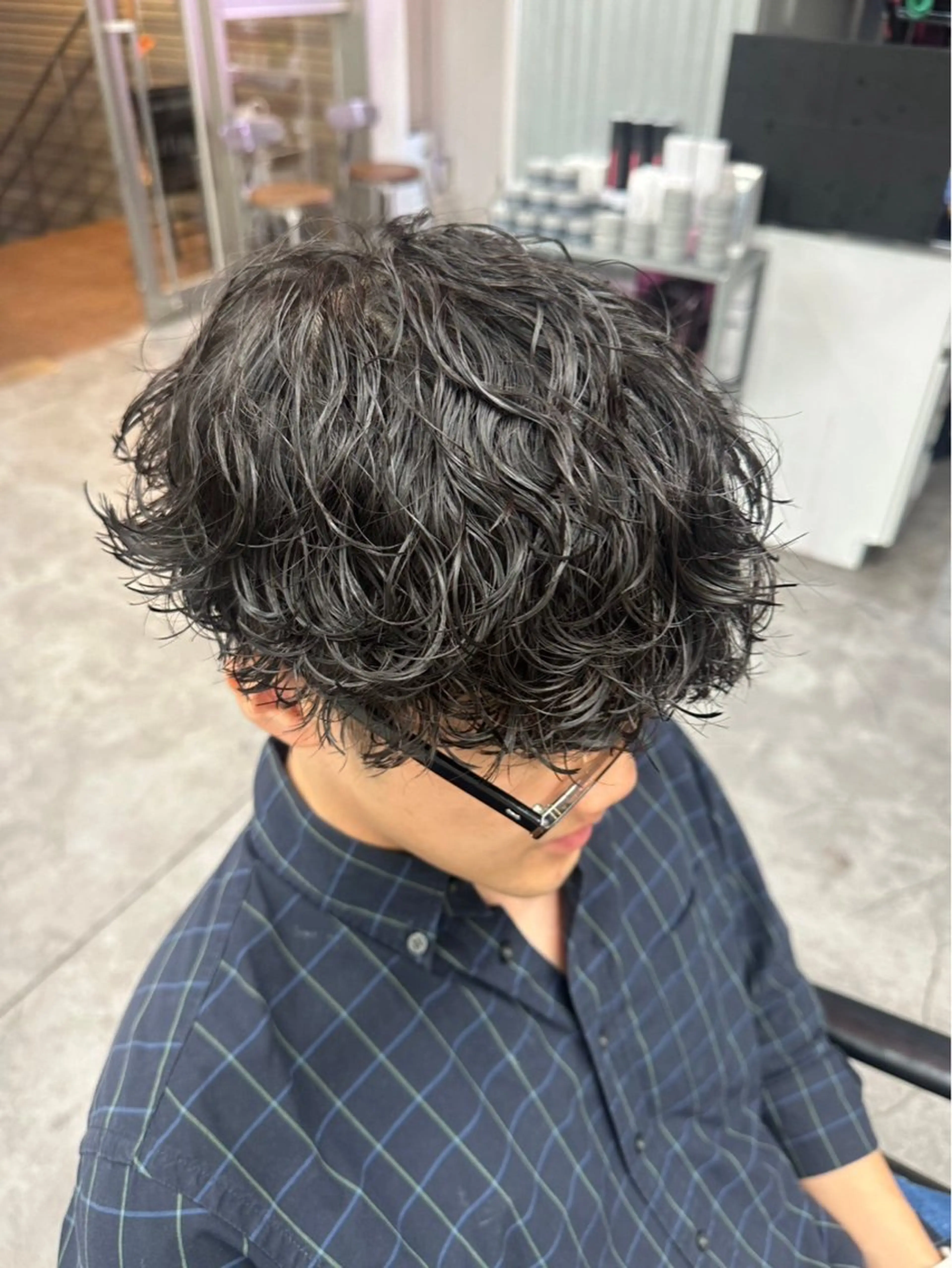 ショート パーマ メンズ カット パーマ ヘアセット お悩み解消✨/ メンズパーマ✨/直樹のヘアスタイル