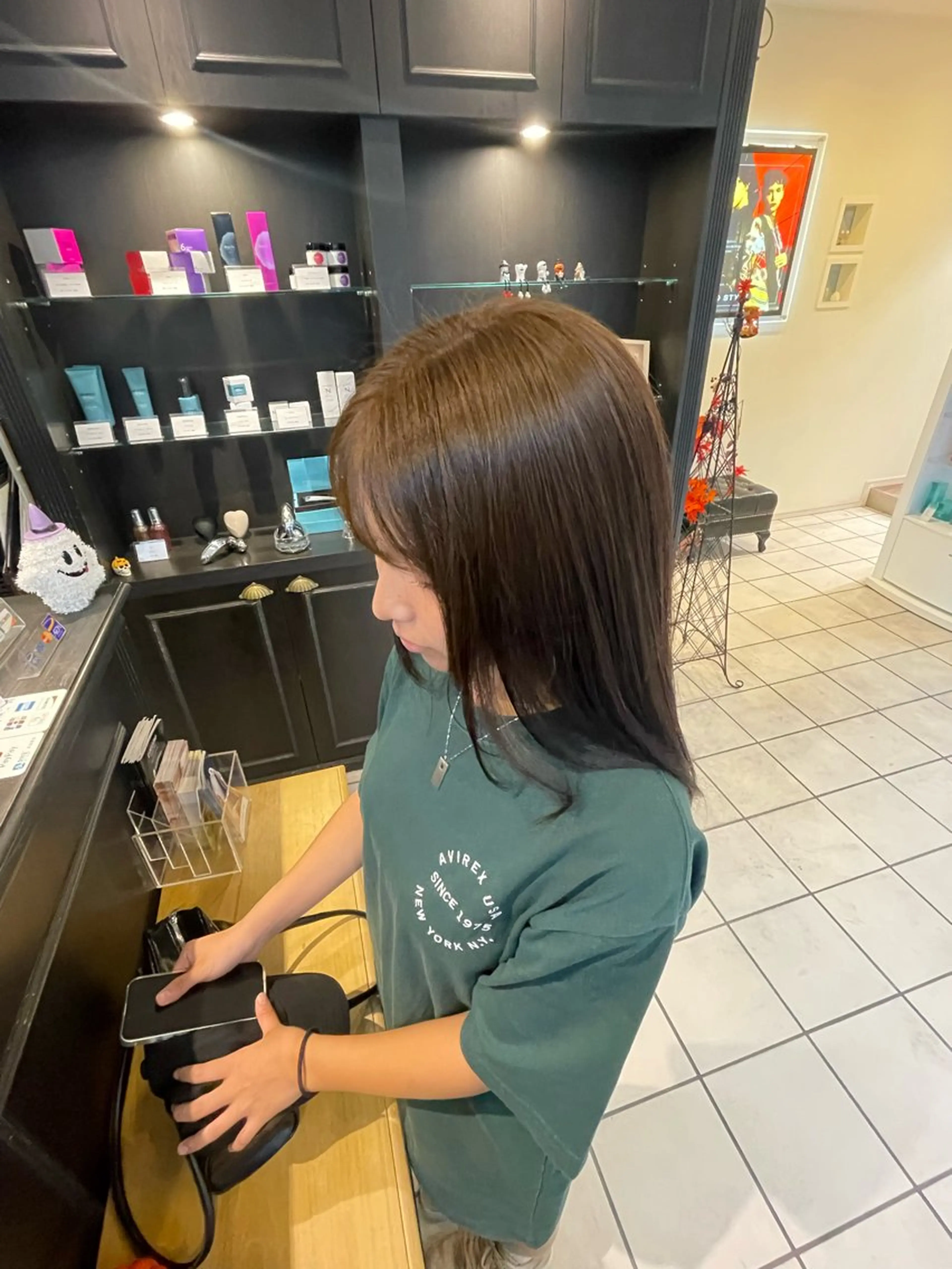 ロング カラー 土橋 香のヘアスタイル