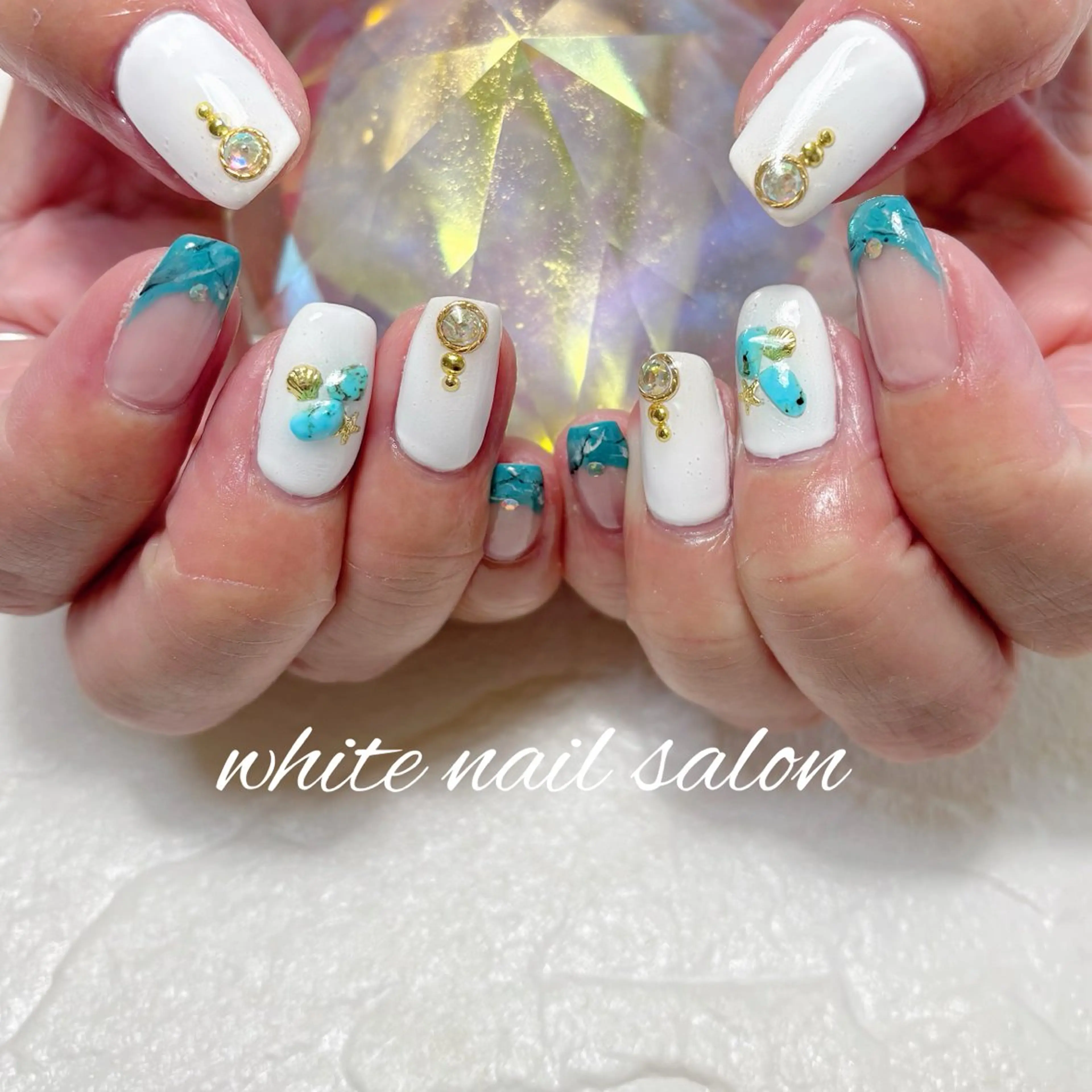 ネイル フットネイル ハンドネイル white nail salonのネイルデザイン