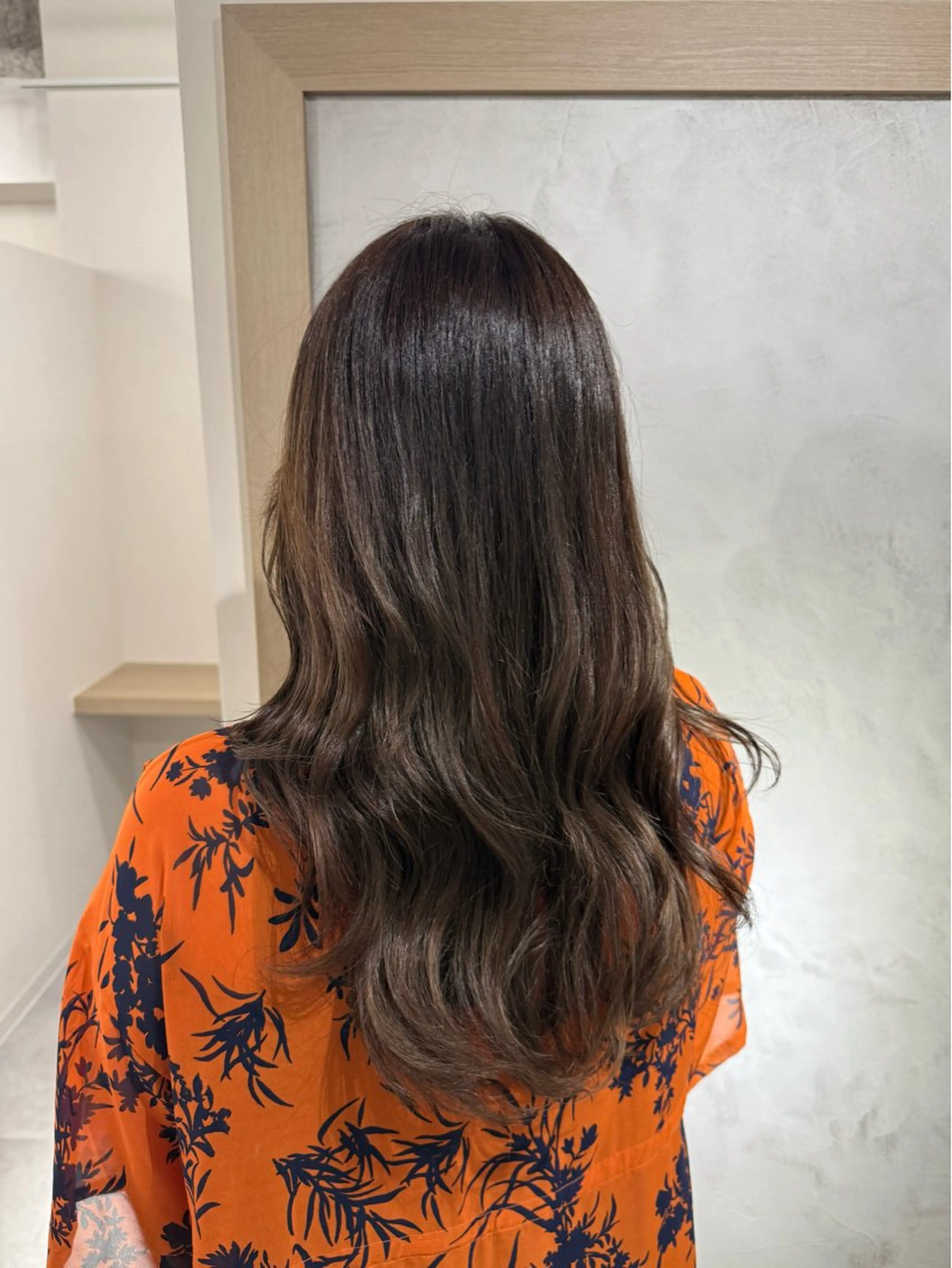 ロング カット ヘアカラー トリートメント attrait【アトレ】🌱梅田店所属・AYANA🫧酸性 縮毛/艶髪TR🫧のヘアスタイル