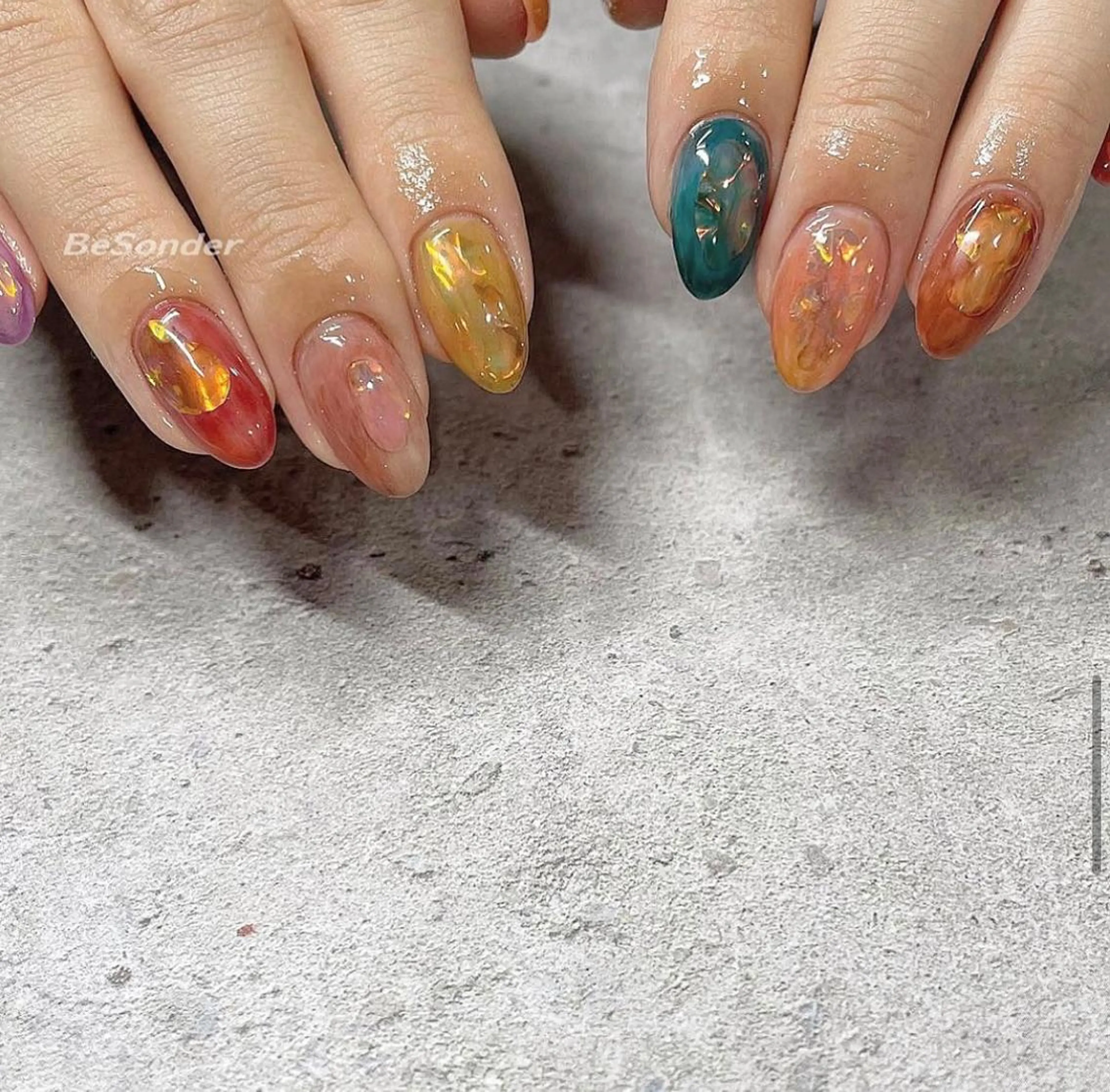 ネイル 𝐅𝐢𝐢【本町/ ネイル】Miho💜のその他イメージ