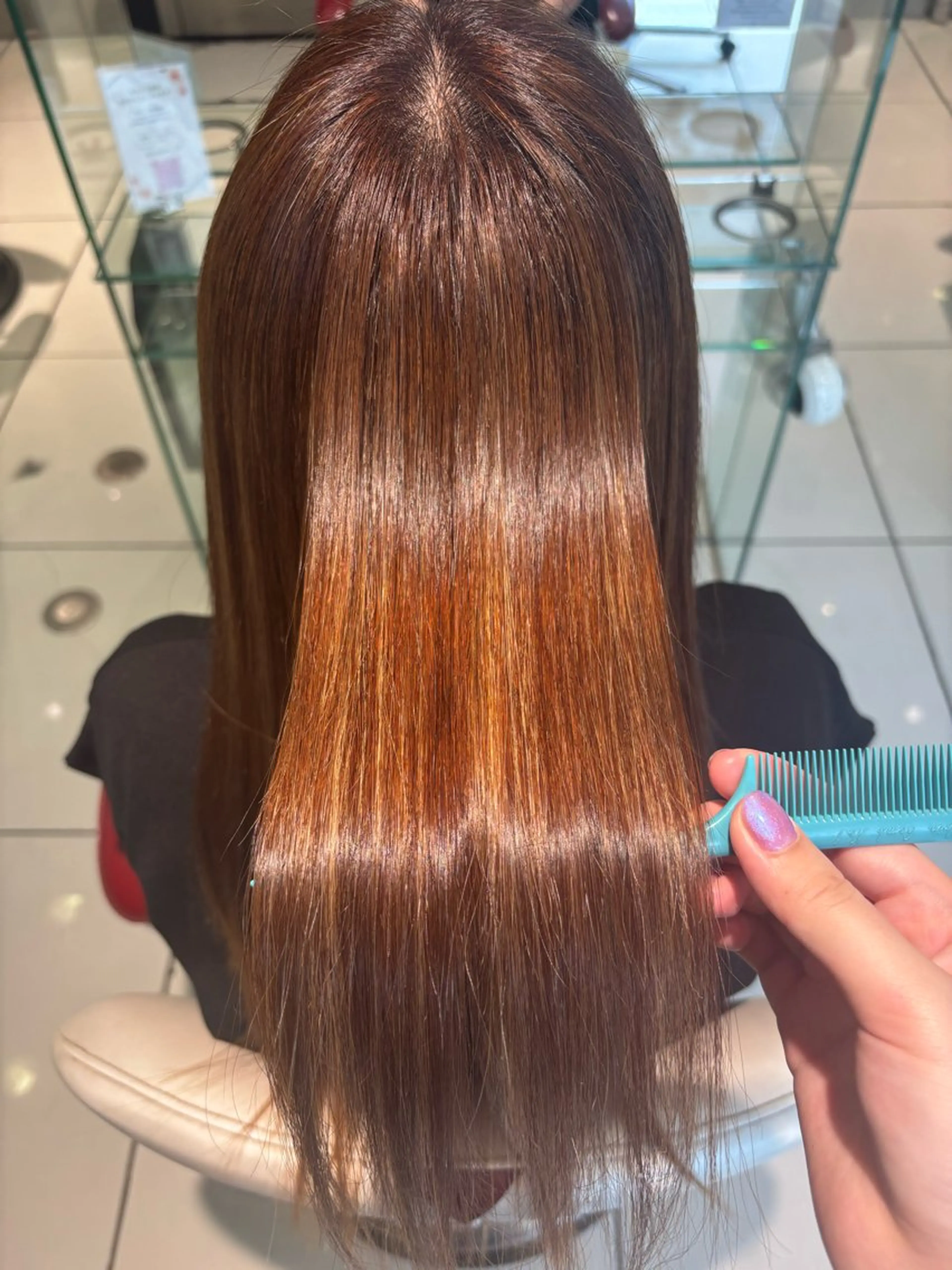 ロング カラー 縮毛矯正 縮毛矯正 H. shinkaiのヘアスタイル