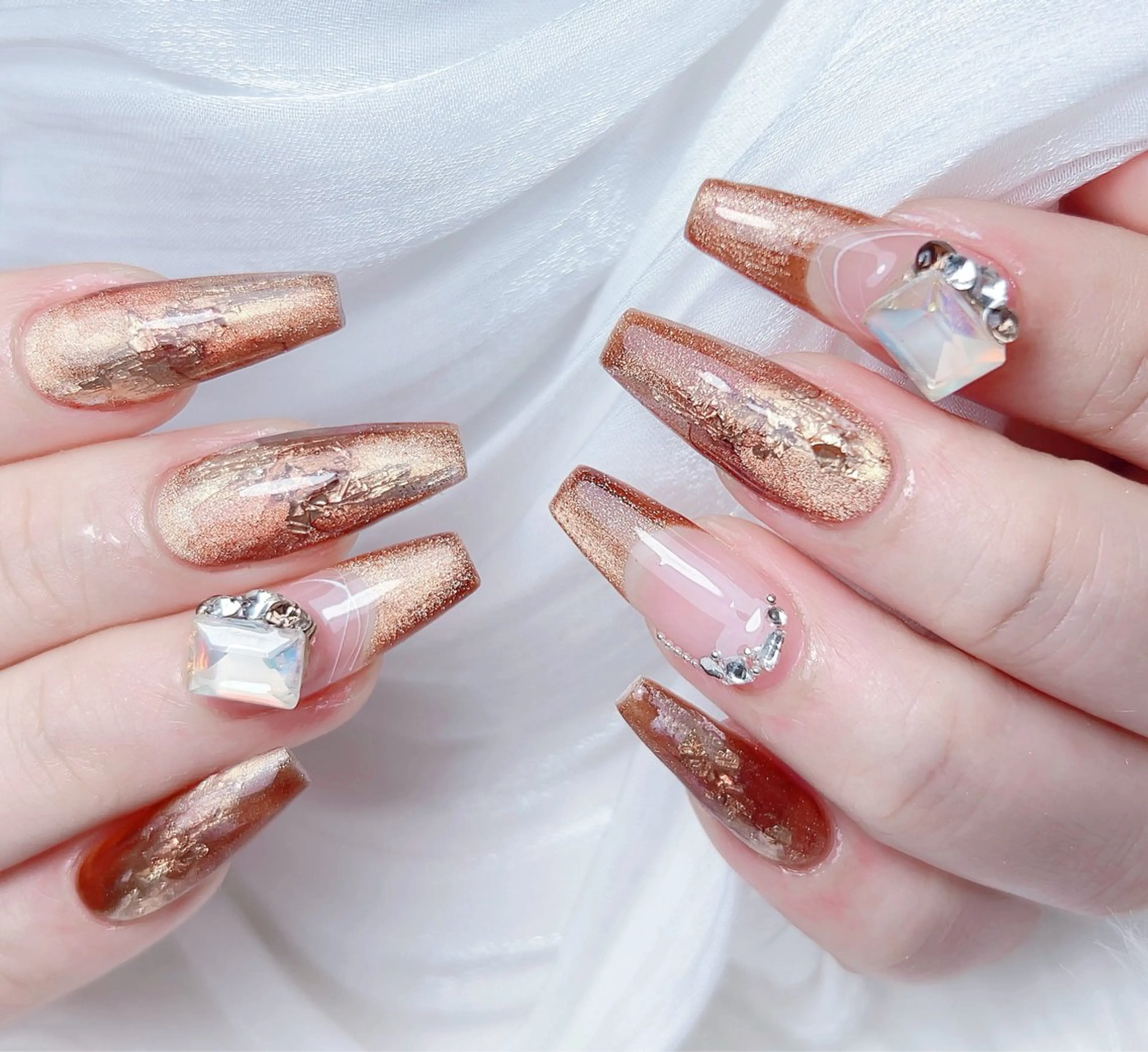 ネイル ハンドネイル M🌷nail 長さだし専門店のネイルデザイン