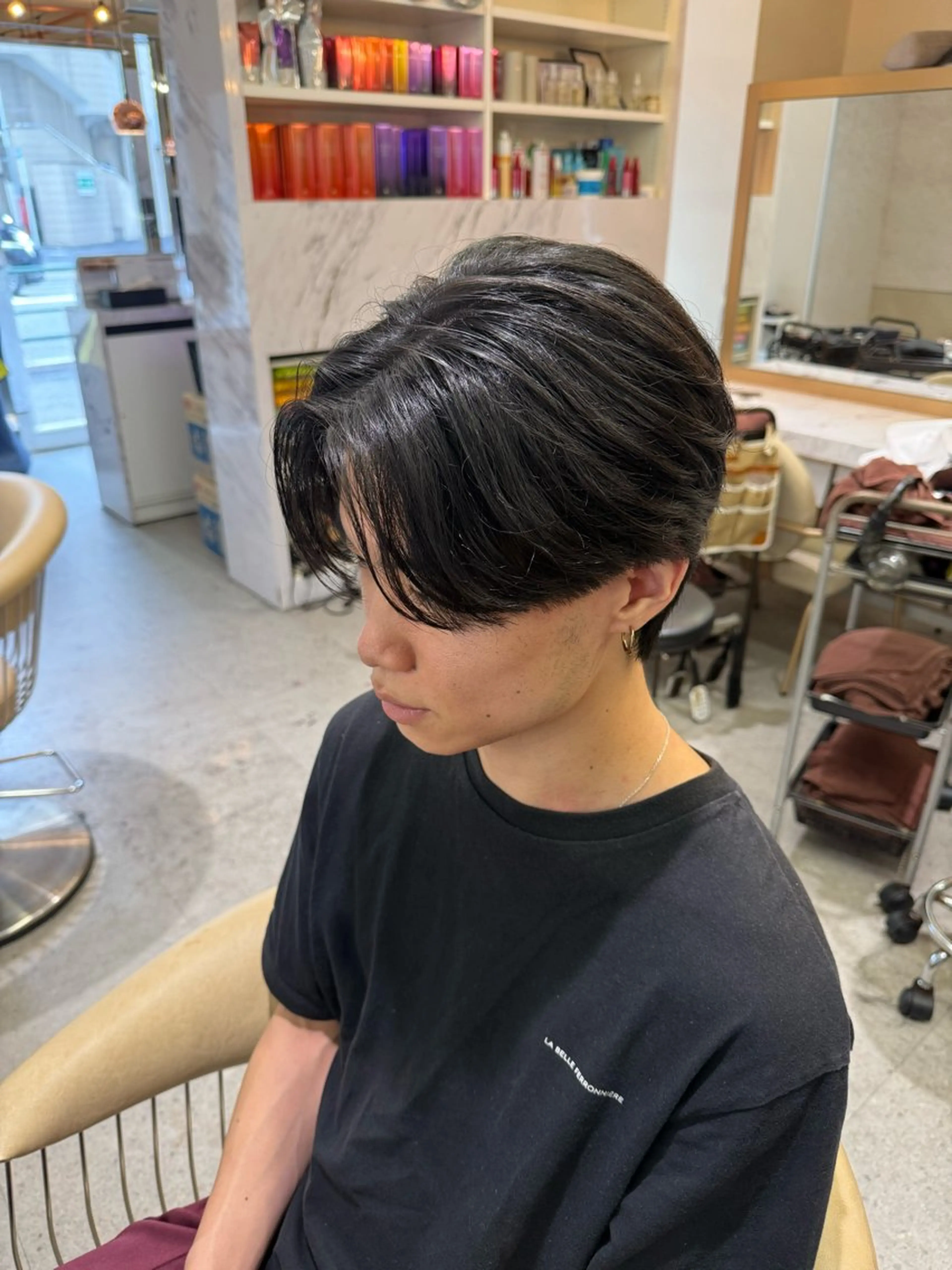 メンズ センターパート 🔥ユウト🔥メンズ 特化/赤み消しカラーのヘアスタイル