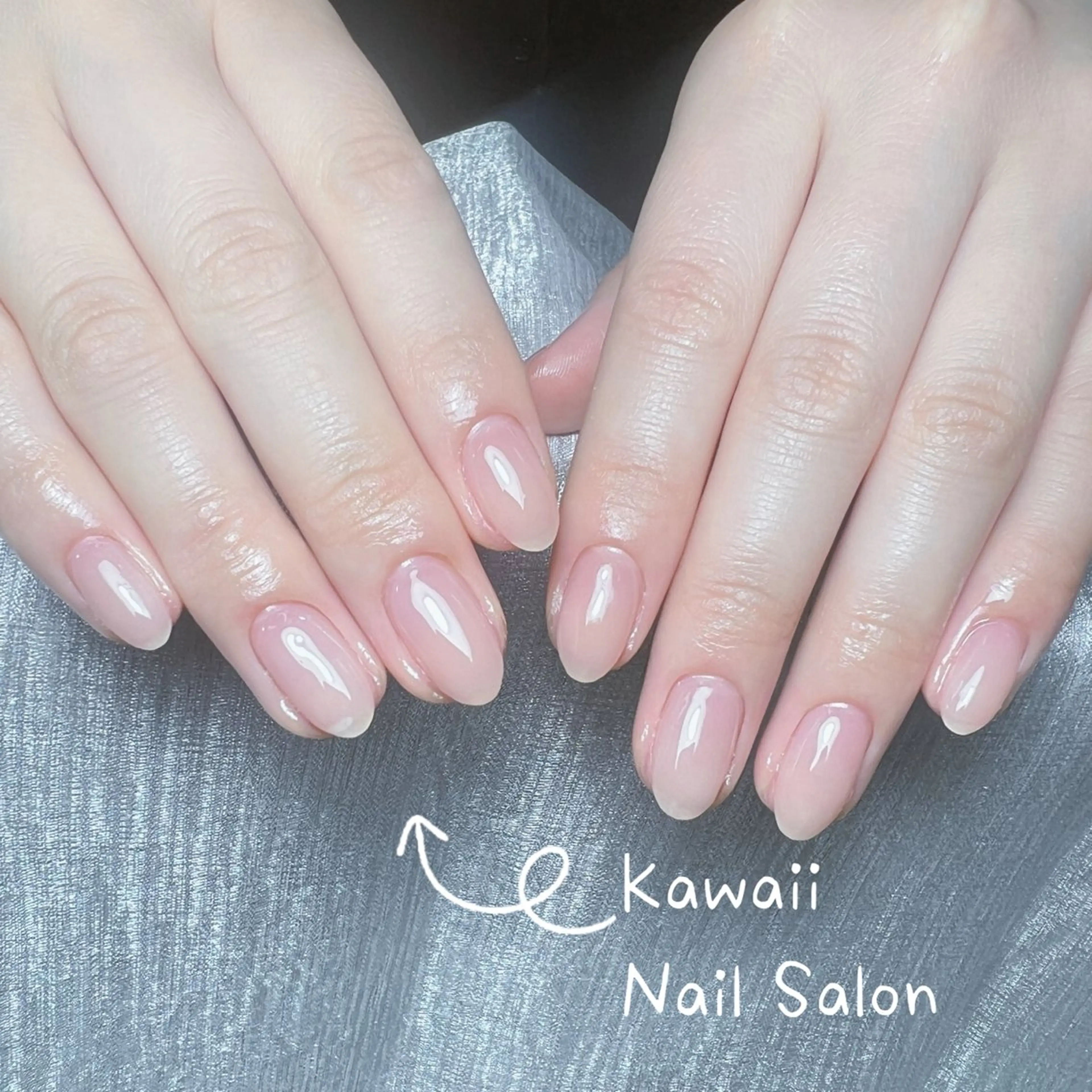 ネイル アートネイル ジェルネイル 韓国ネイル シンプルネイル ハンドネイル ハンドケア Kawaii Nail Salonのネイルデザイン