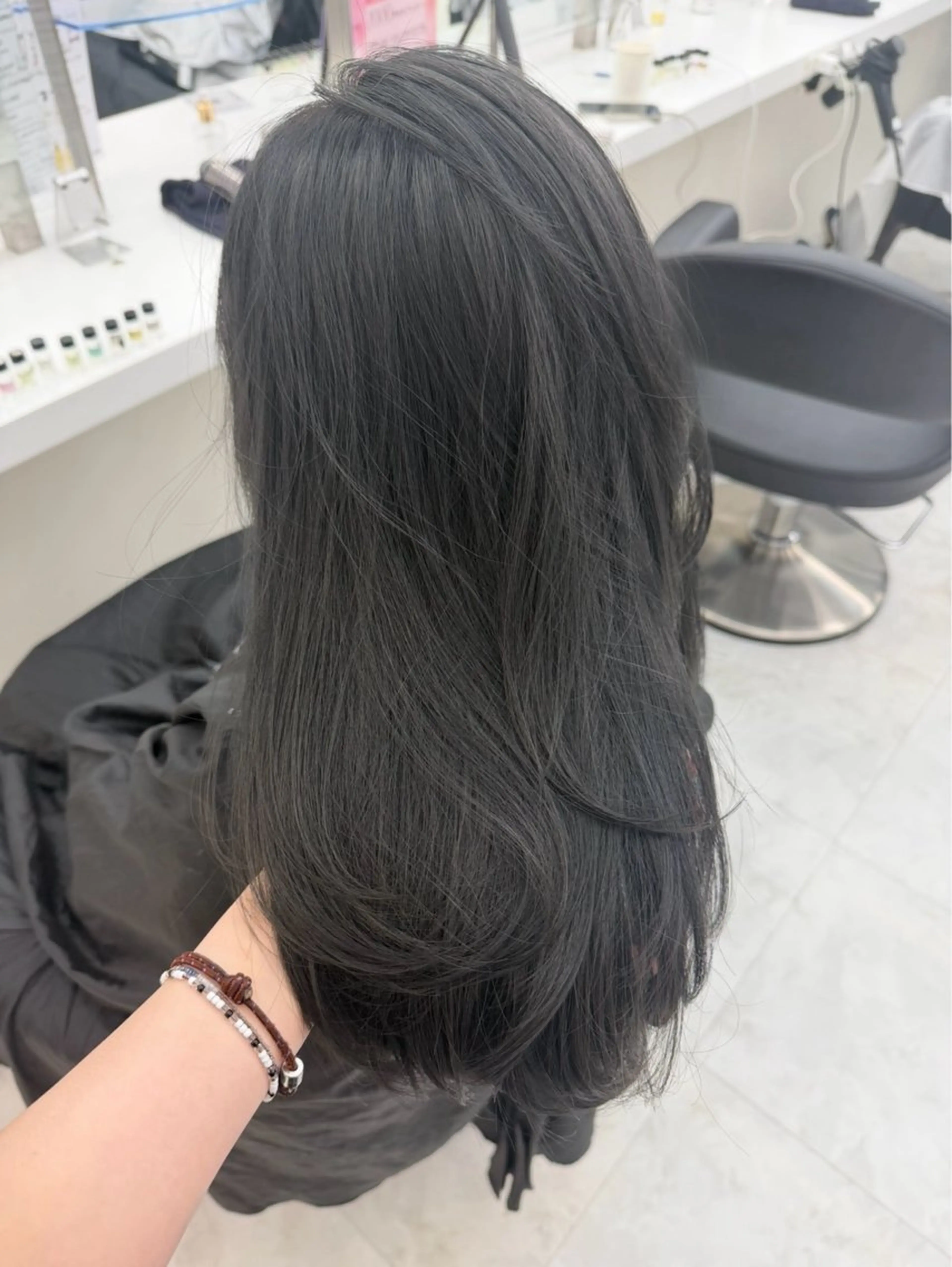 ロング カラー メンズ 福田 小夏のヘアスタイル