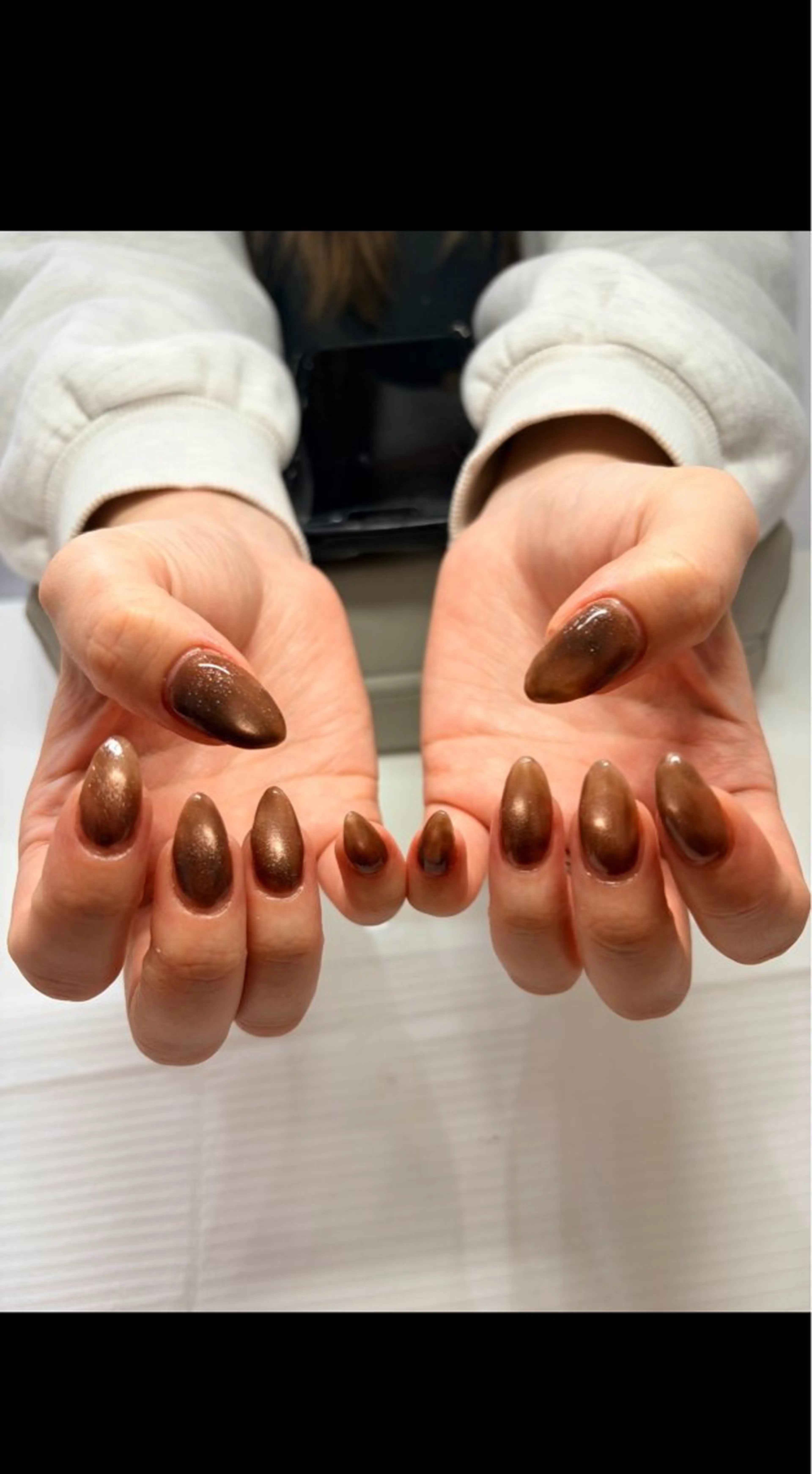 ネイル マグネットネイル ワンカラーネイル ハンドネイル May昭和町/ mahiroのネイルデザイン