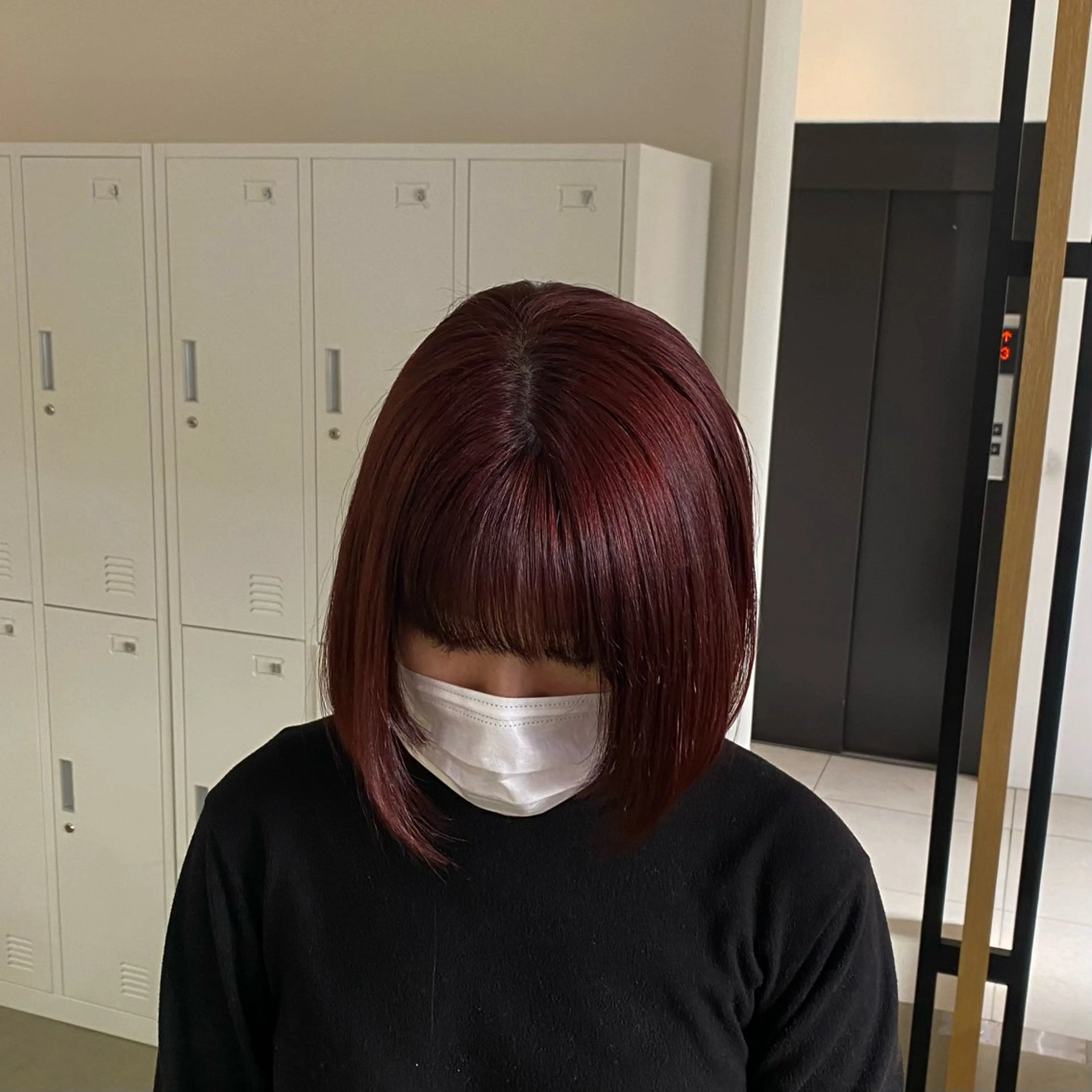 カラー ボルドーカラー レッドカラー _YUCCA_ rikanaのヘアスタイル