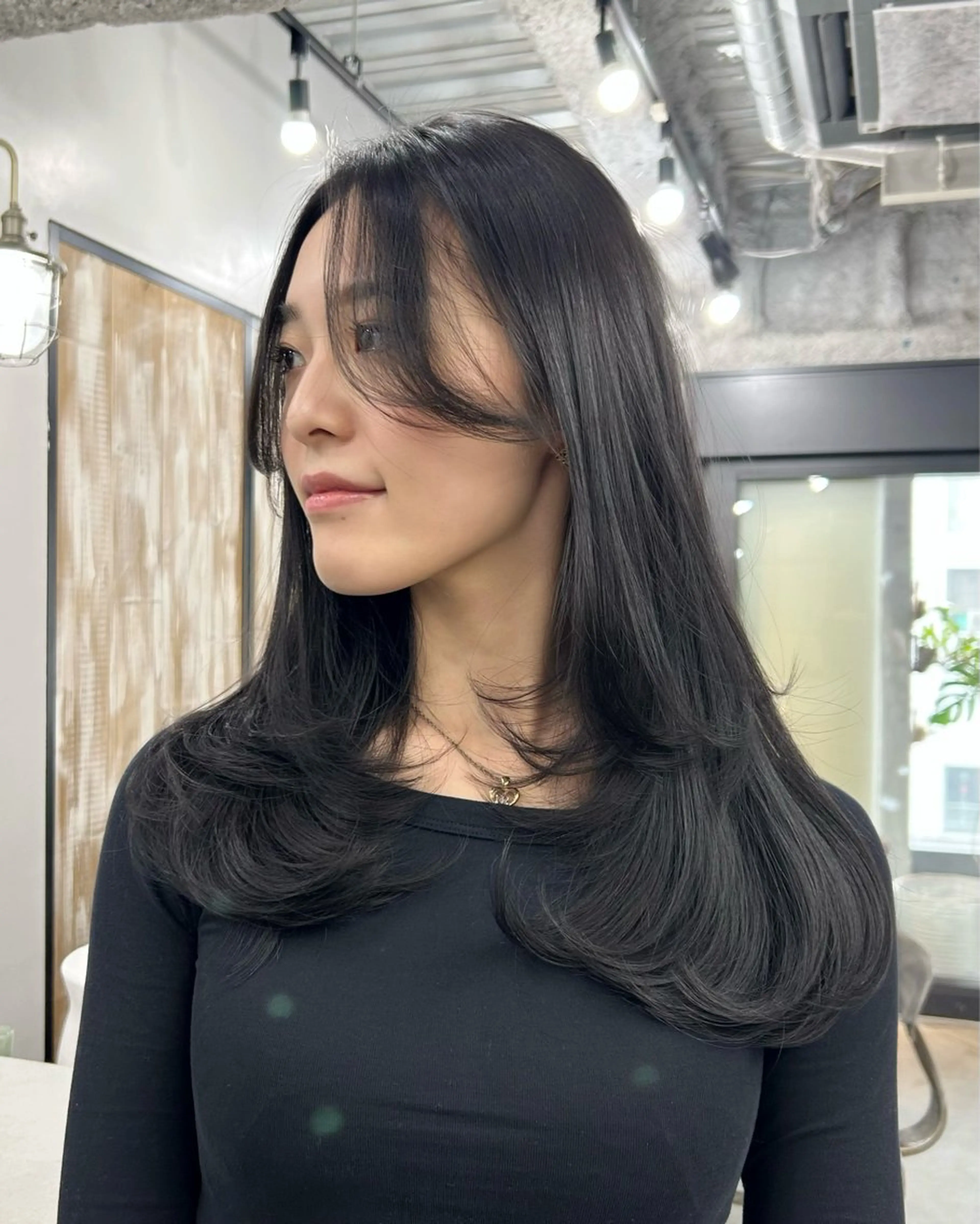 ロング レイヤーカット／韓国 🤎きのした いちかのヘアスタイル