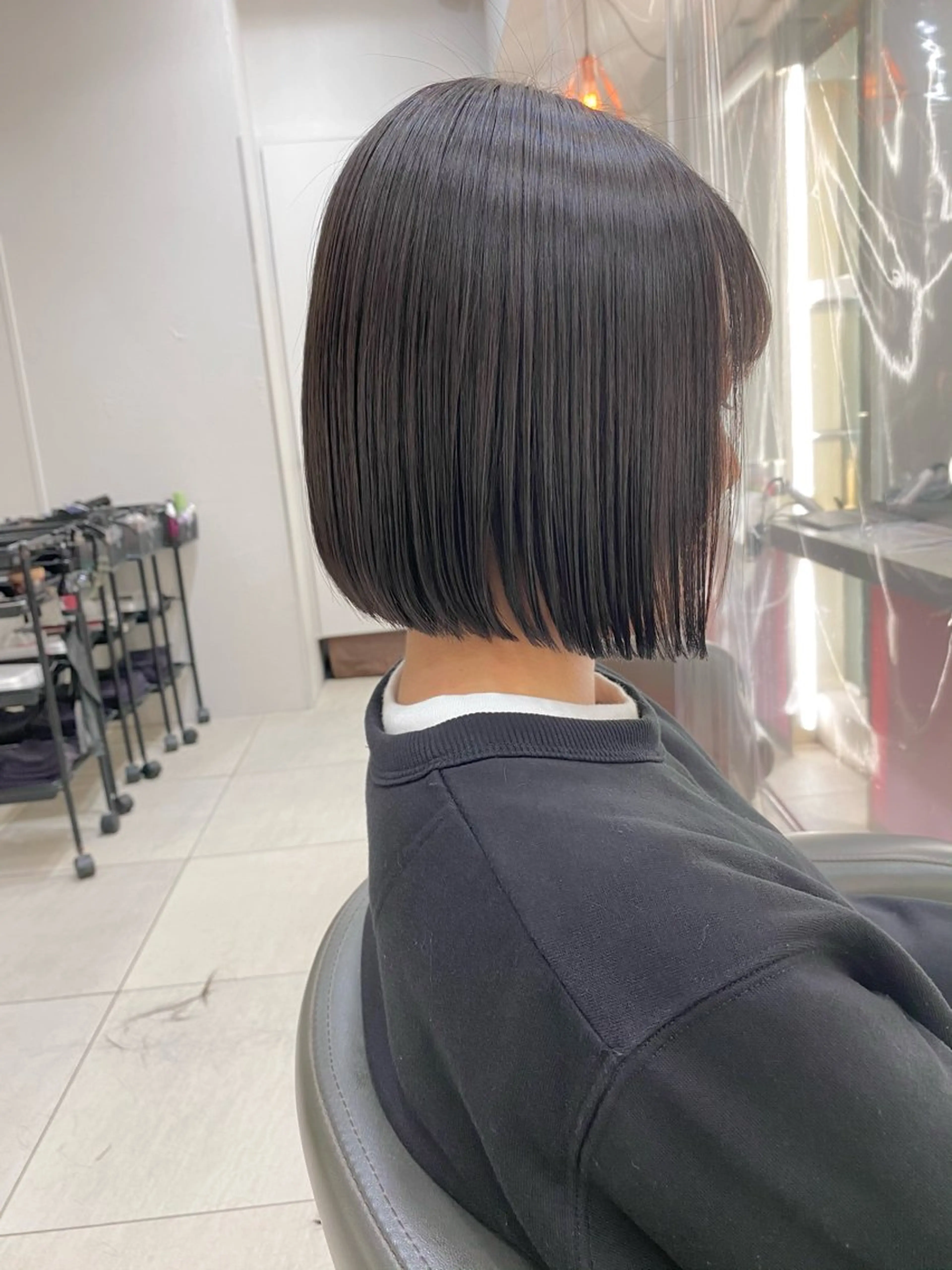 ショート カラー ボブ ボブ/レイヤー /植原健太のヘアスタイル