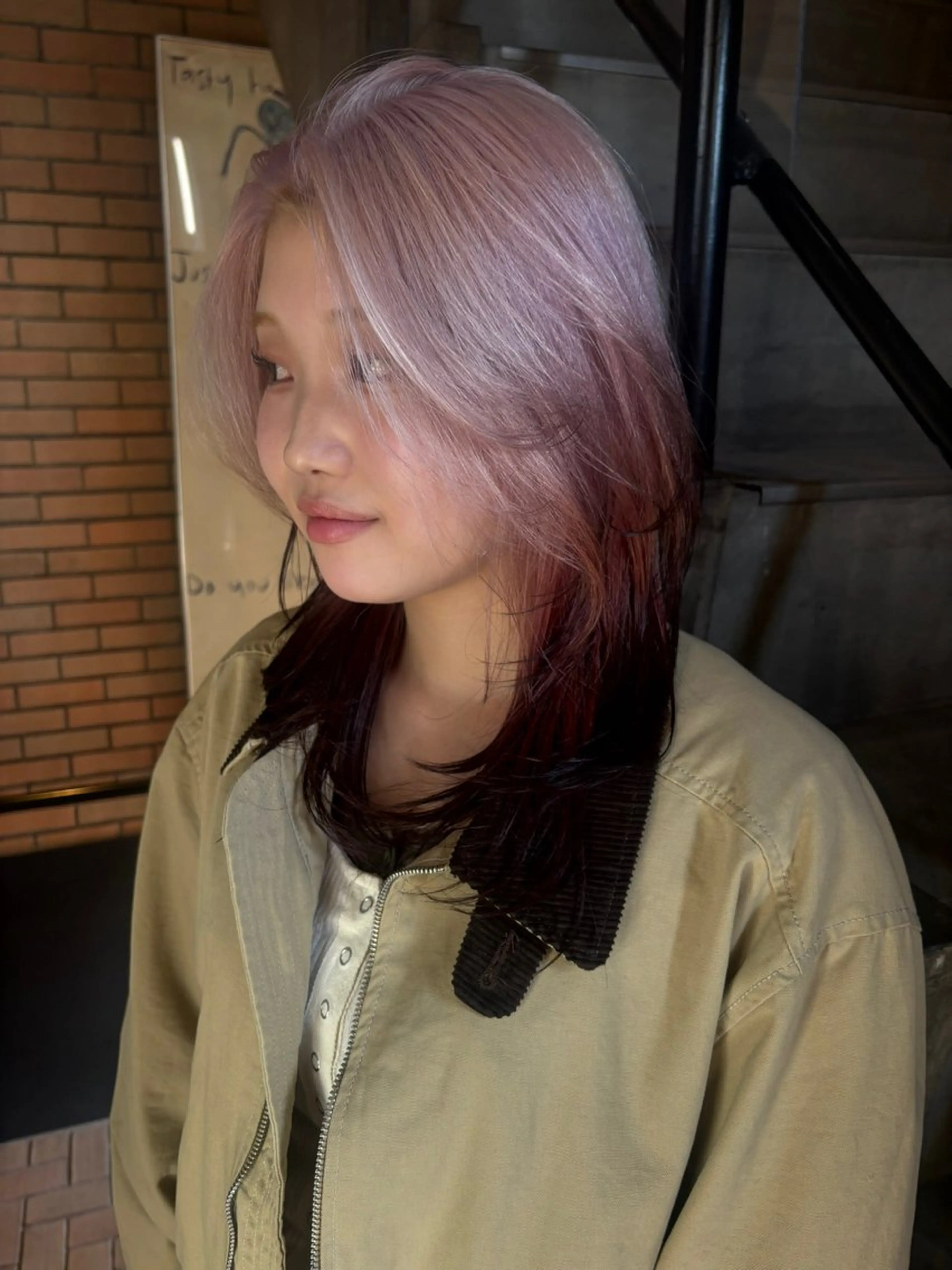 セミロング カラー デザインカラー カット ヘアカラー RiSA ★のヘアスタイル