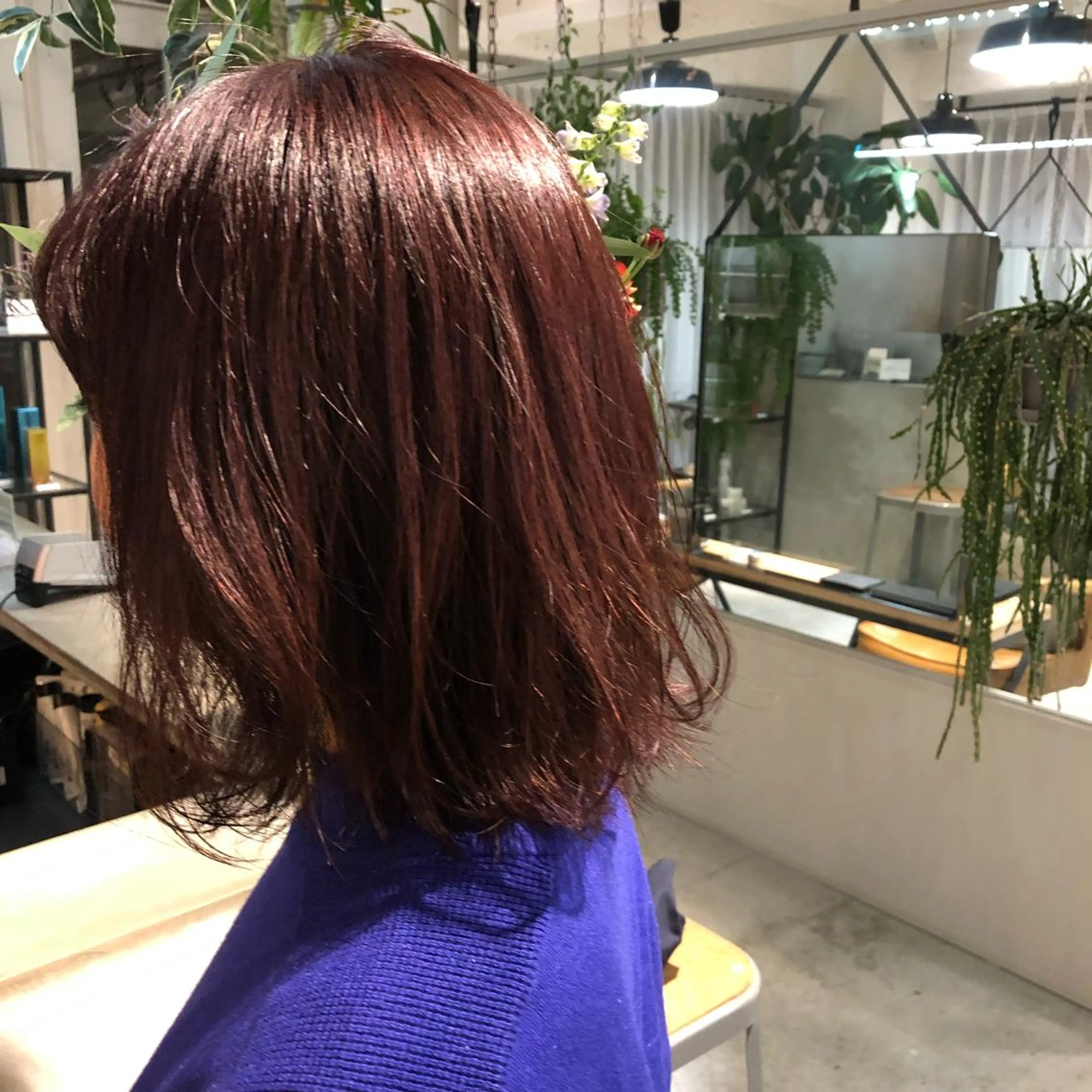 セミロング カラー 🟩白髪ぼかし/ボブ /ショートヘア/大司のヘアスタイル