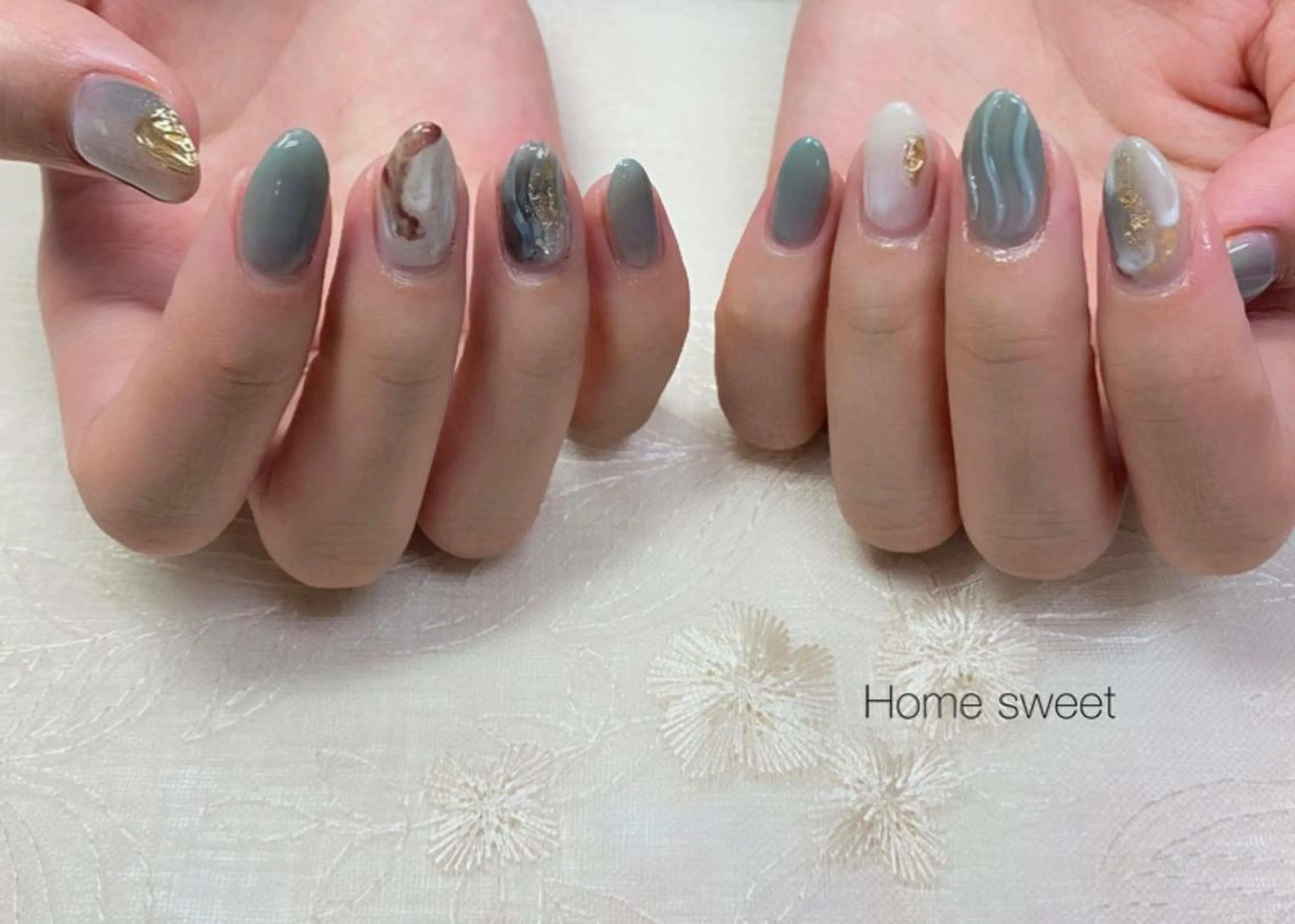 ネイル ニュアンスネイル ショートネイル. Home sweetのネイルデザイン