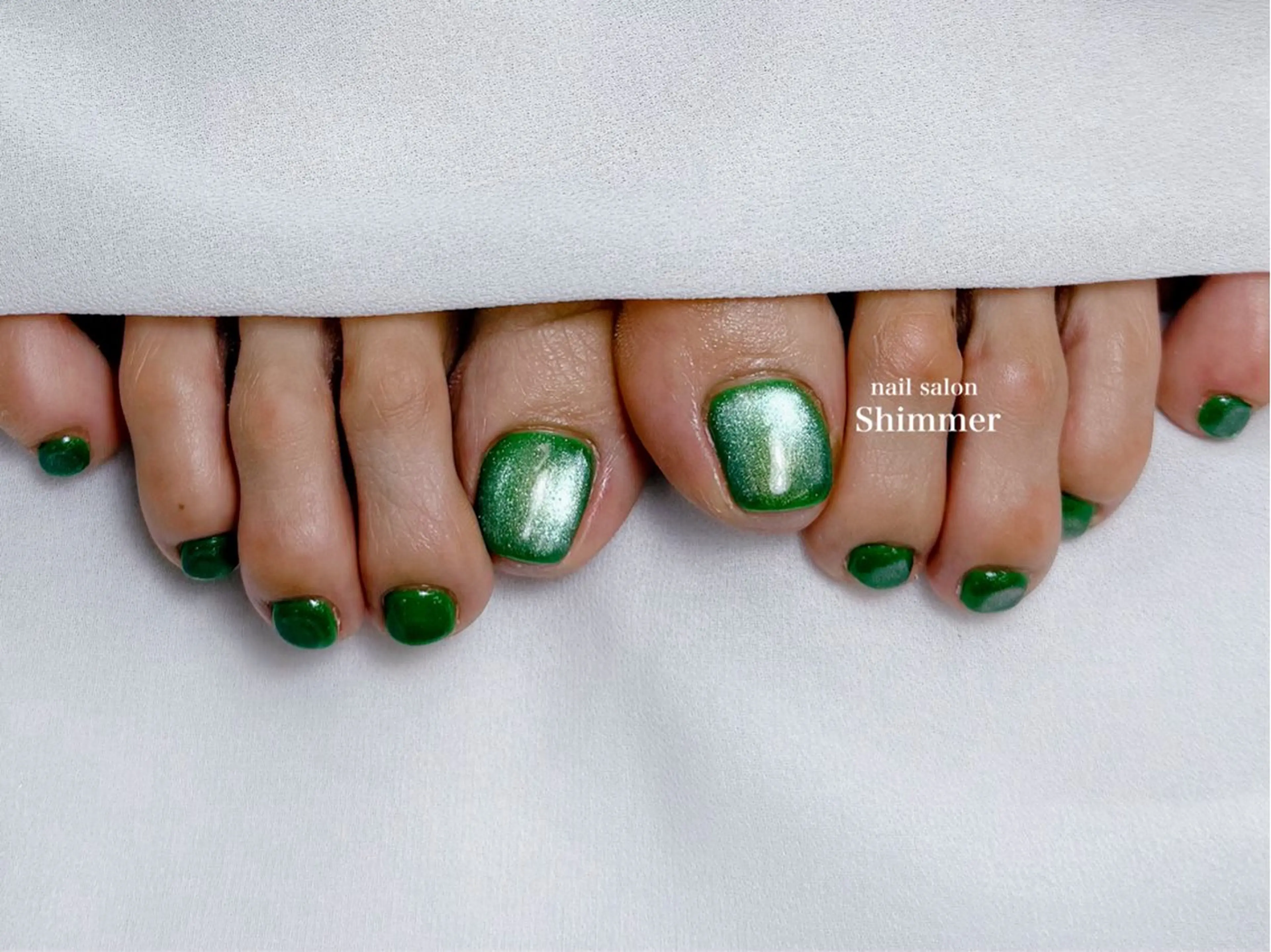 ネイル フットネイル Shimmer Risaのネイルデザイン