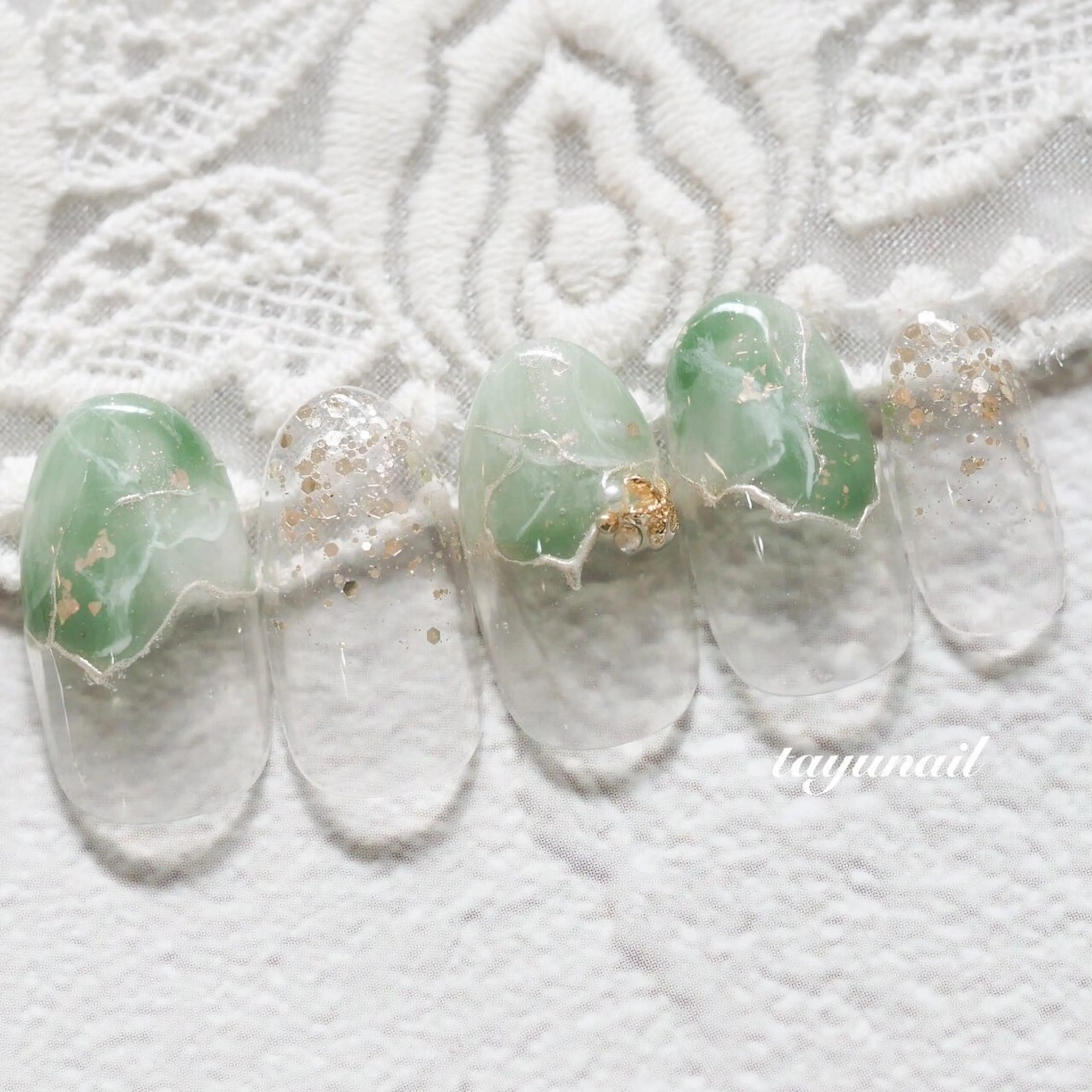 ネイル アートネイル ジェルネイル パラジェル 夏ネイル ネイルサロン・ネイルスクール たゆnail所属・ネイルサロン 【たゆnail】のネイルデザイン