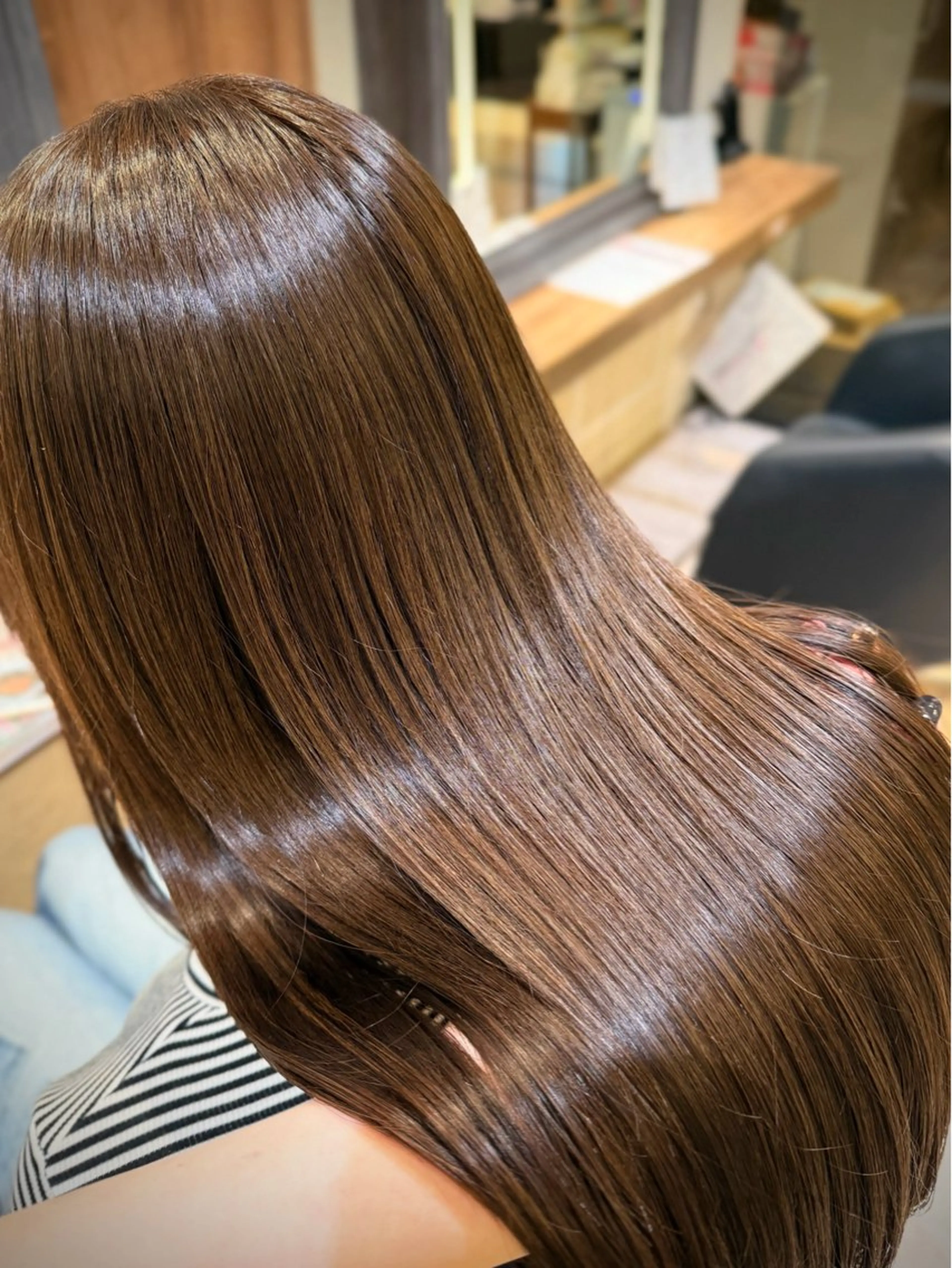 ロング カラー カット ヘアカラー トリートメント さら艶レイヤーカット 🩶Suzuneのヘアスタイル