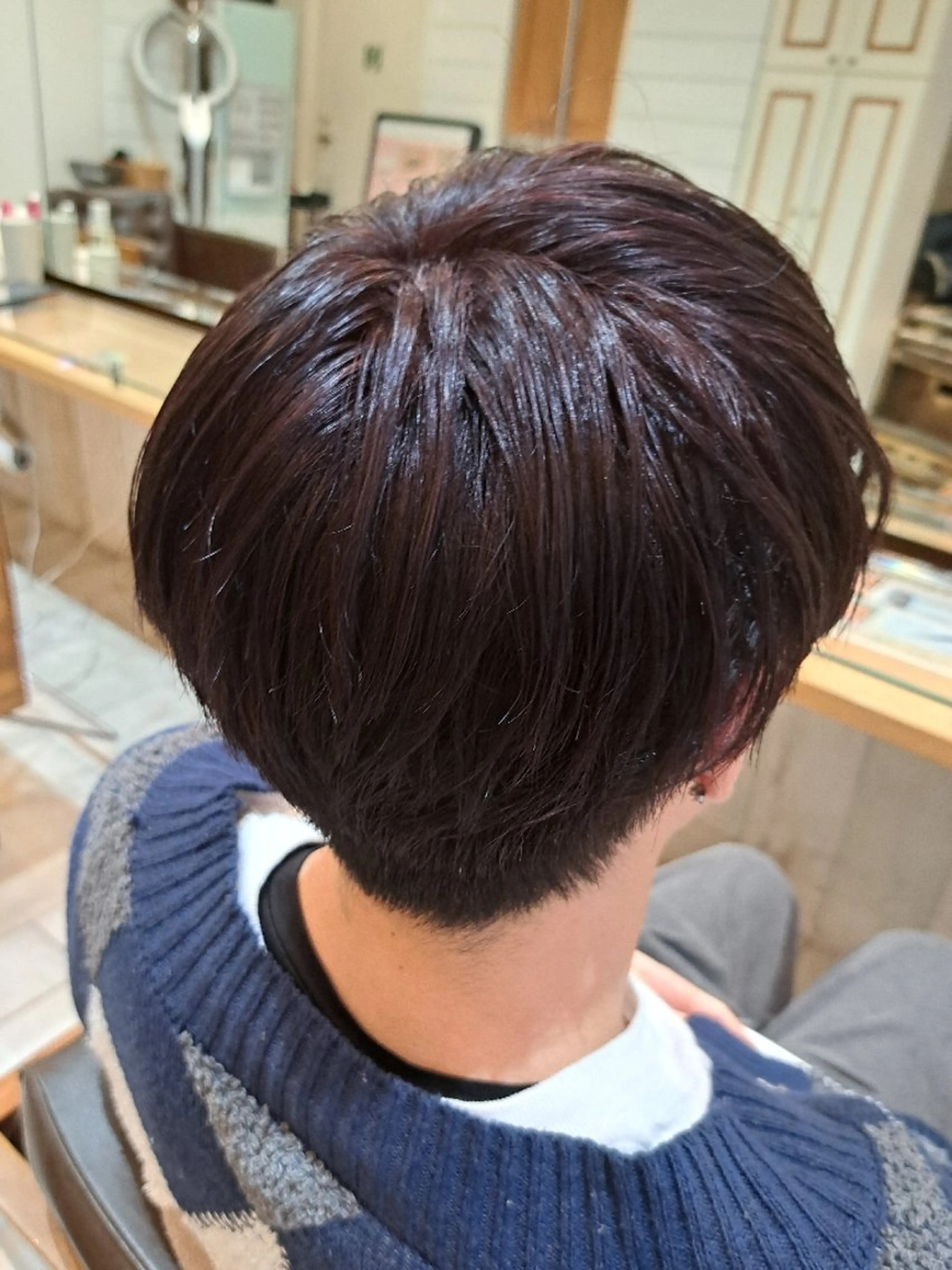 メンズ カラー ラベンダーカラー ピンクカラー ピンクラベンダー ヘアカラー ＭＩＹＵ/透明感 渋谷/ベージュカラーのヘアスタイル