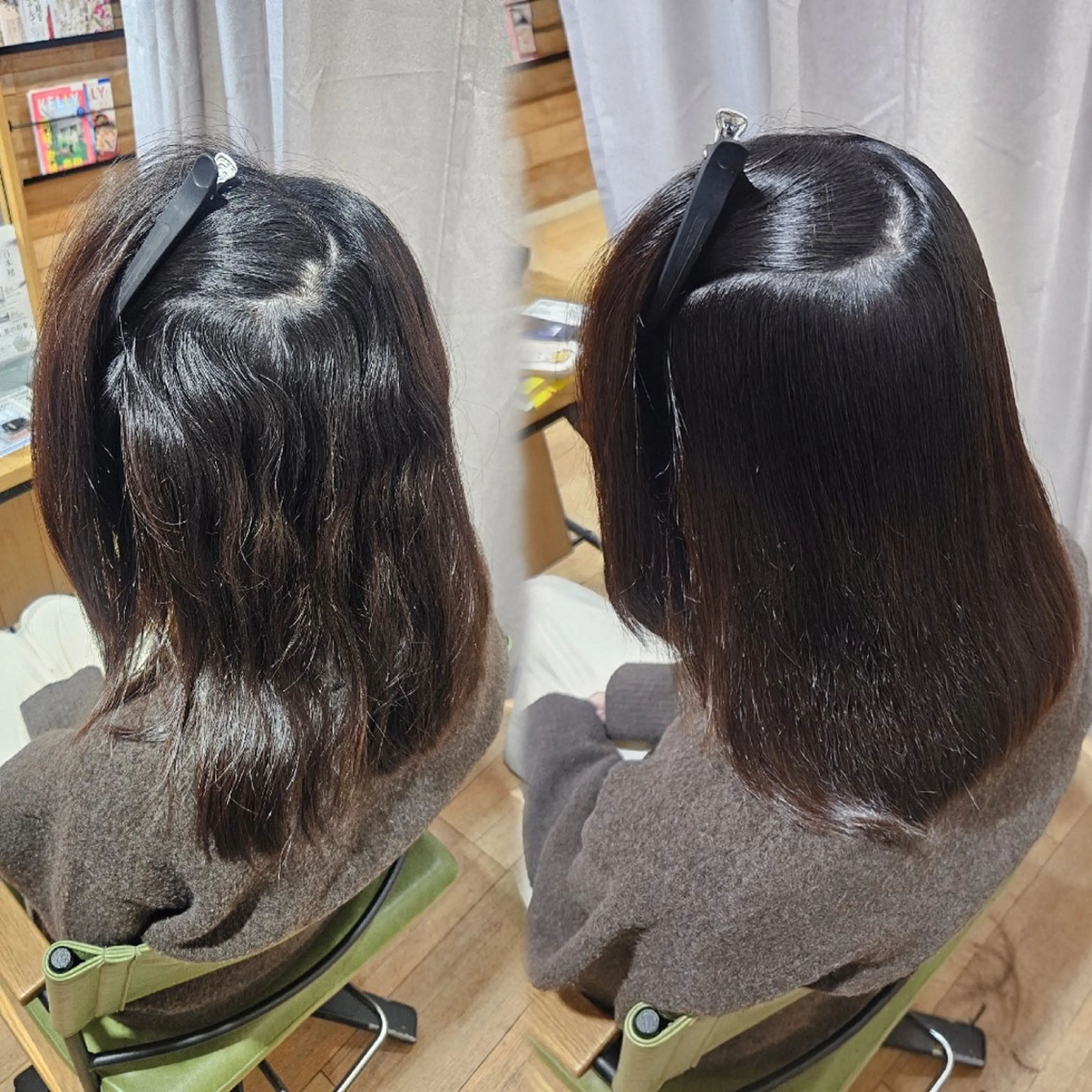 セミロング 縮毛矯正 トリートメント 外戸口未優利 /ケドグチミユリのヘアスタイル