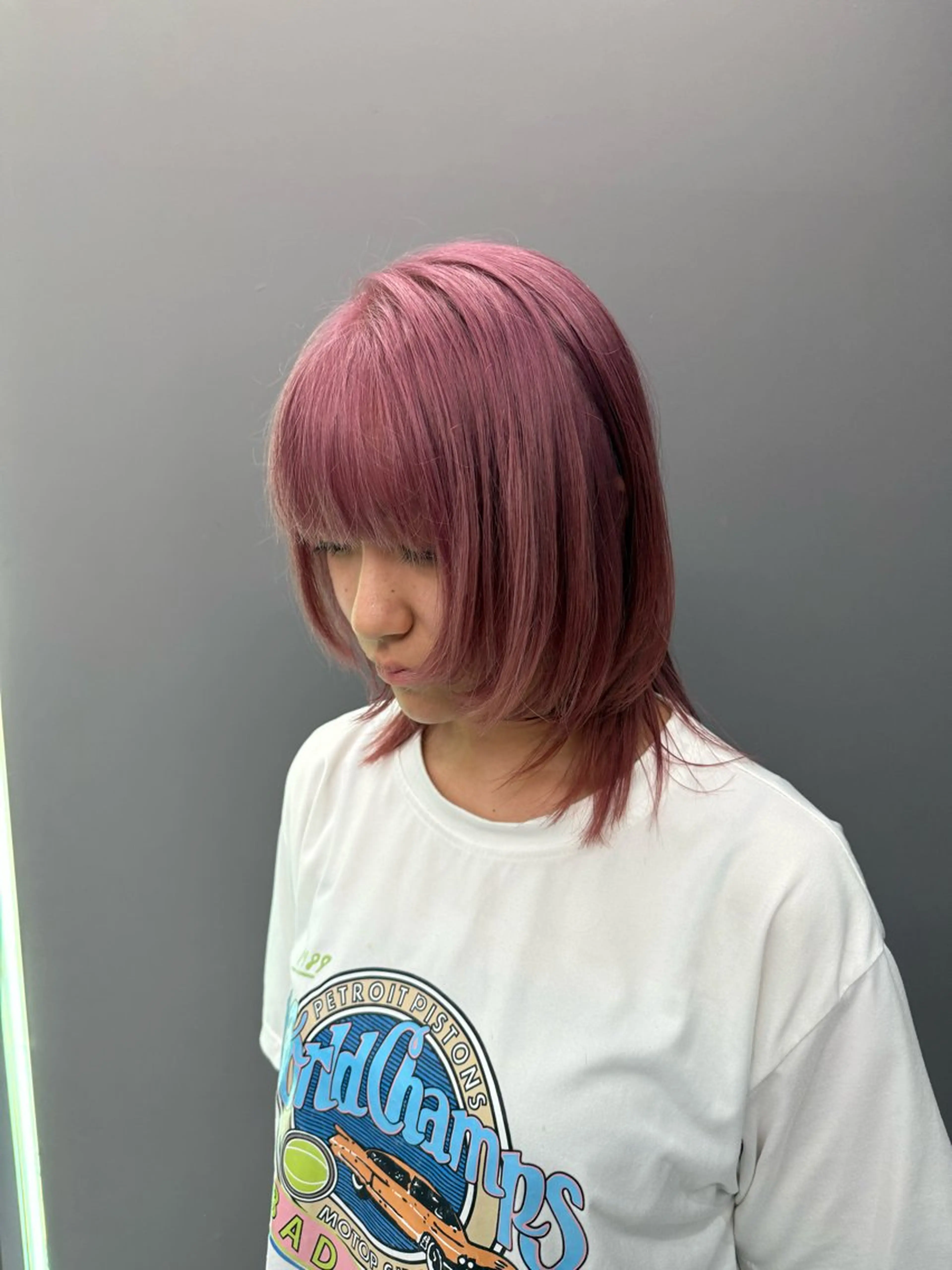 ミディアム ケアカラー 髪質改善 akari/髪質改善 /ブリーチ/名古屋のヘアスタイル