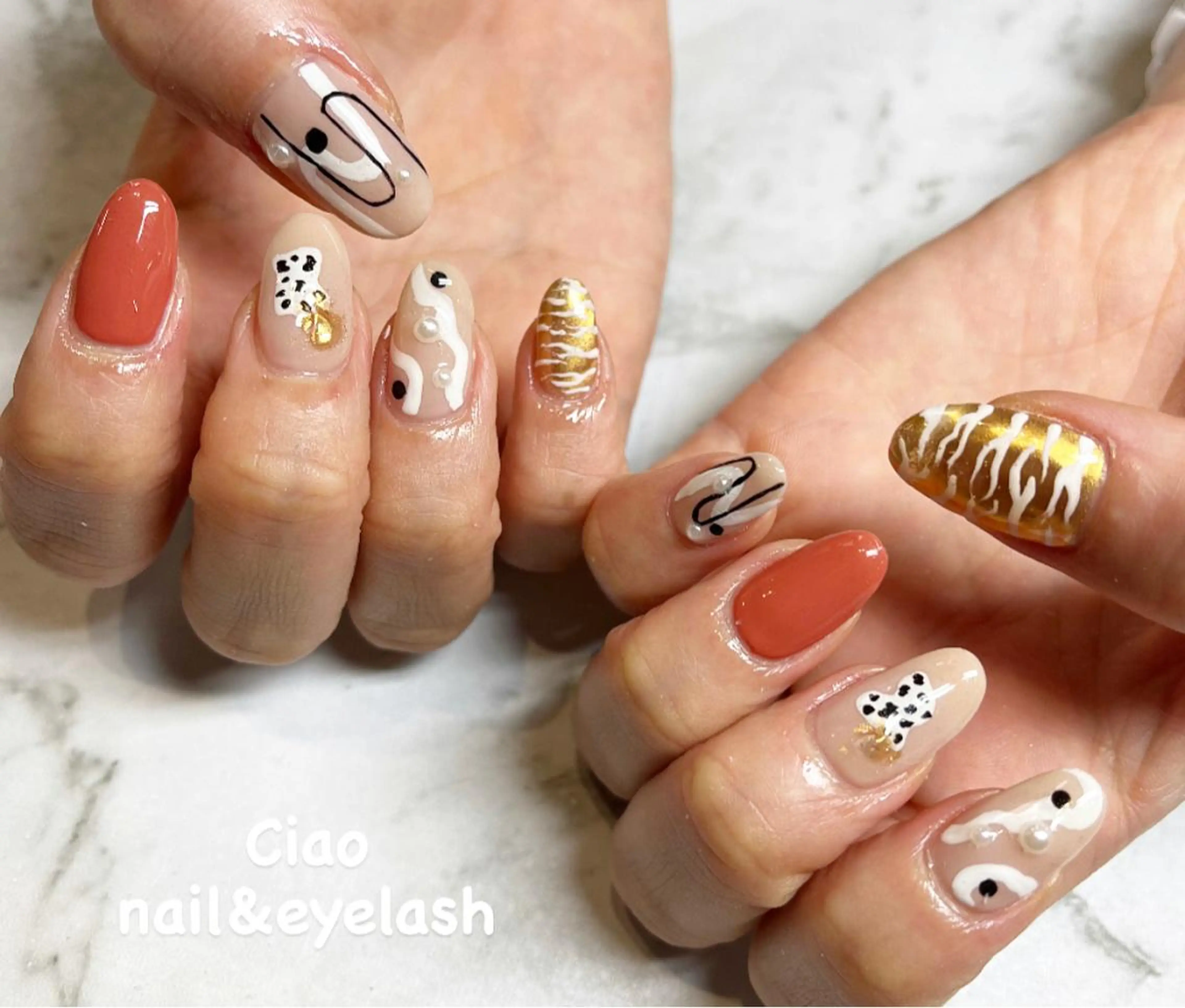 ネイル アートネイル ジェルネイル ニュアンスネイル シンプルネイル 冬ネイル #Amin nail salonのネイルデザイン