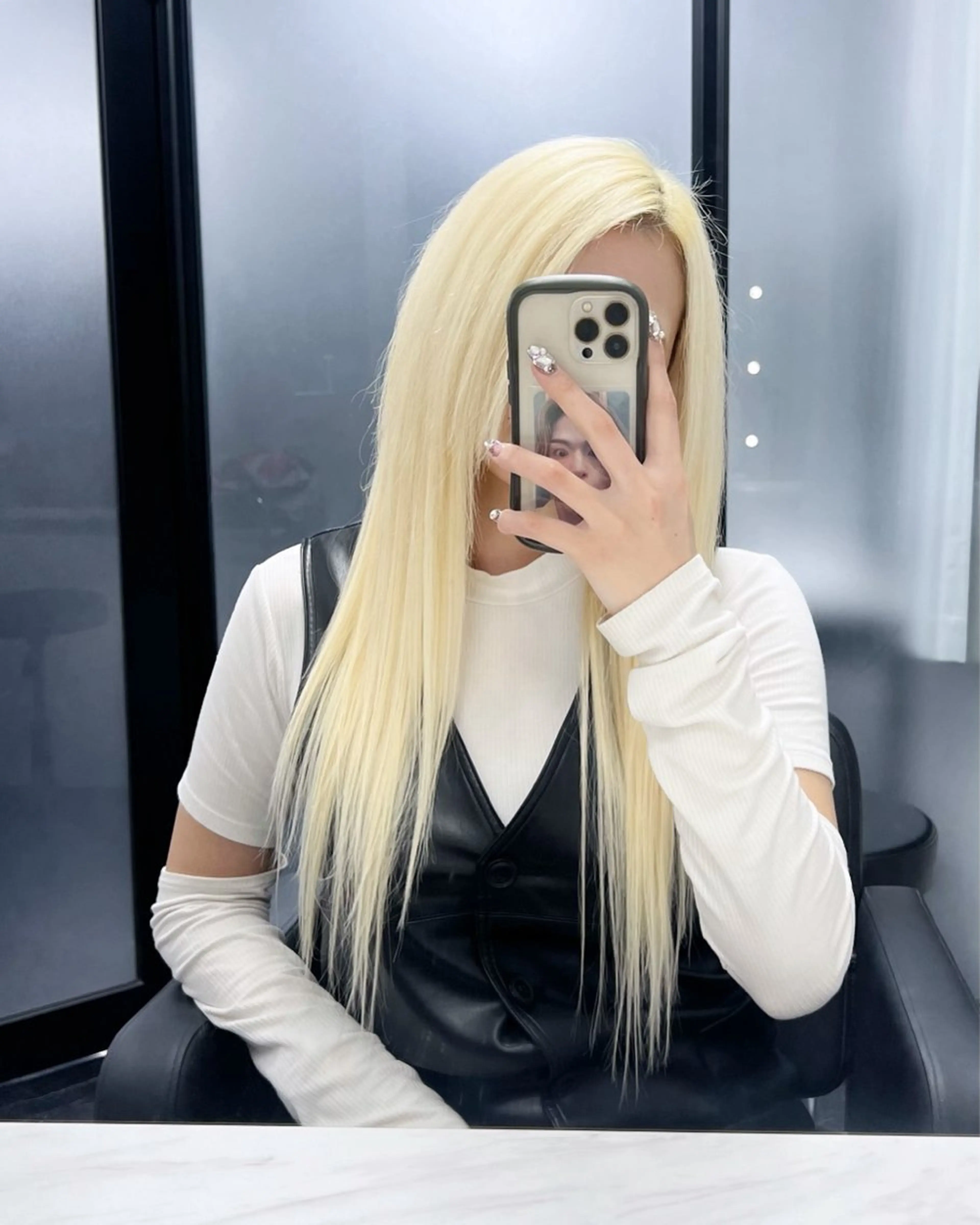 ロング カラー カット ヘアカラー トリートメント 梅田/韓国ヘア/ エクステ🤖ヒナのヘアスタイル