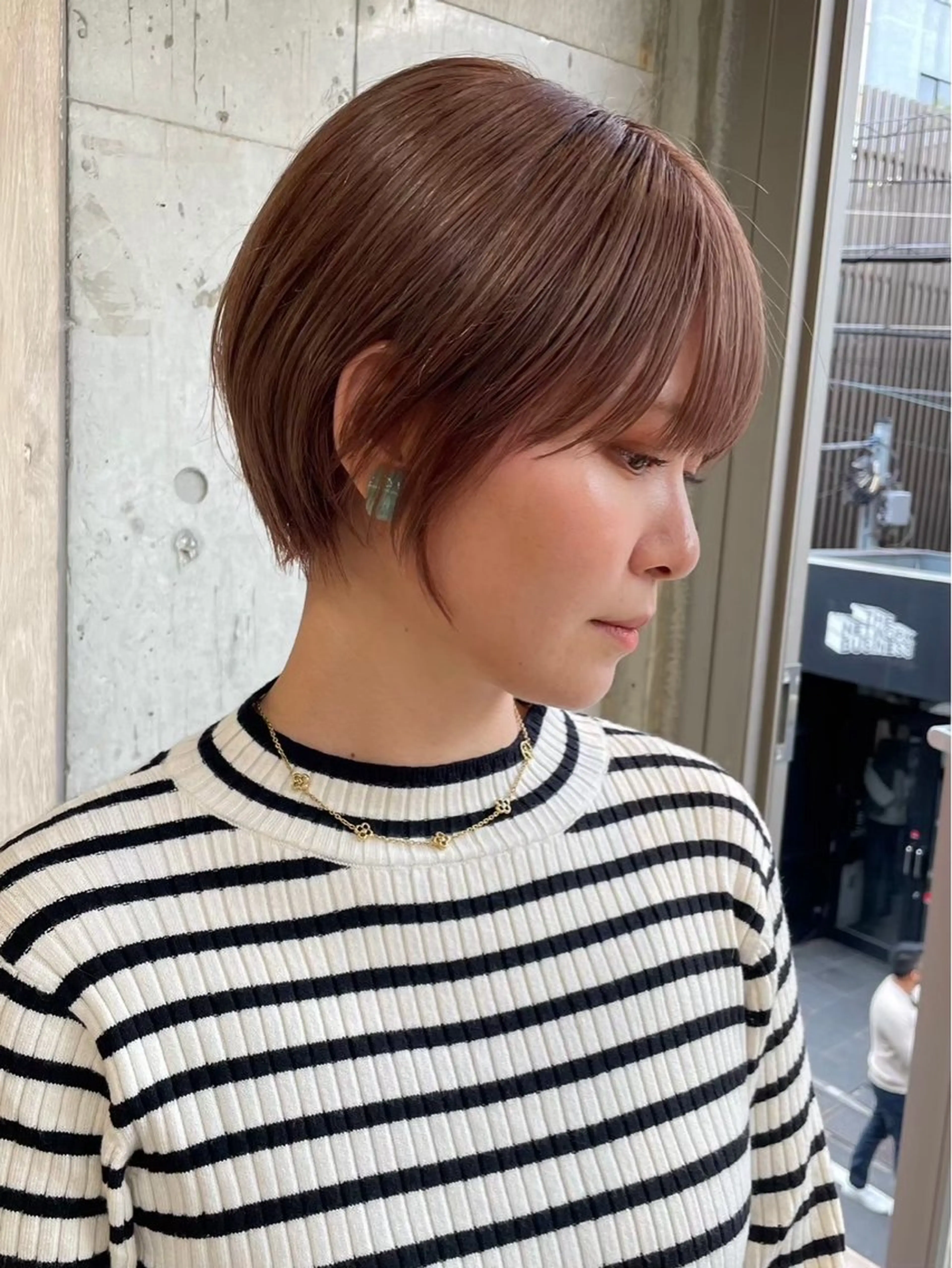 ショート ミルクティーベージュ /ボブ/あげは🎀のヘアスタイル