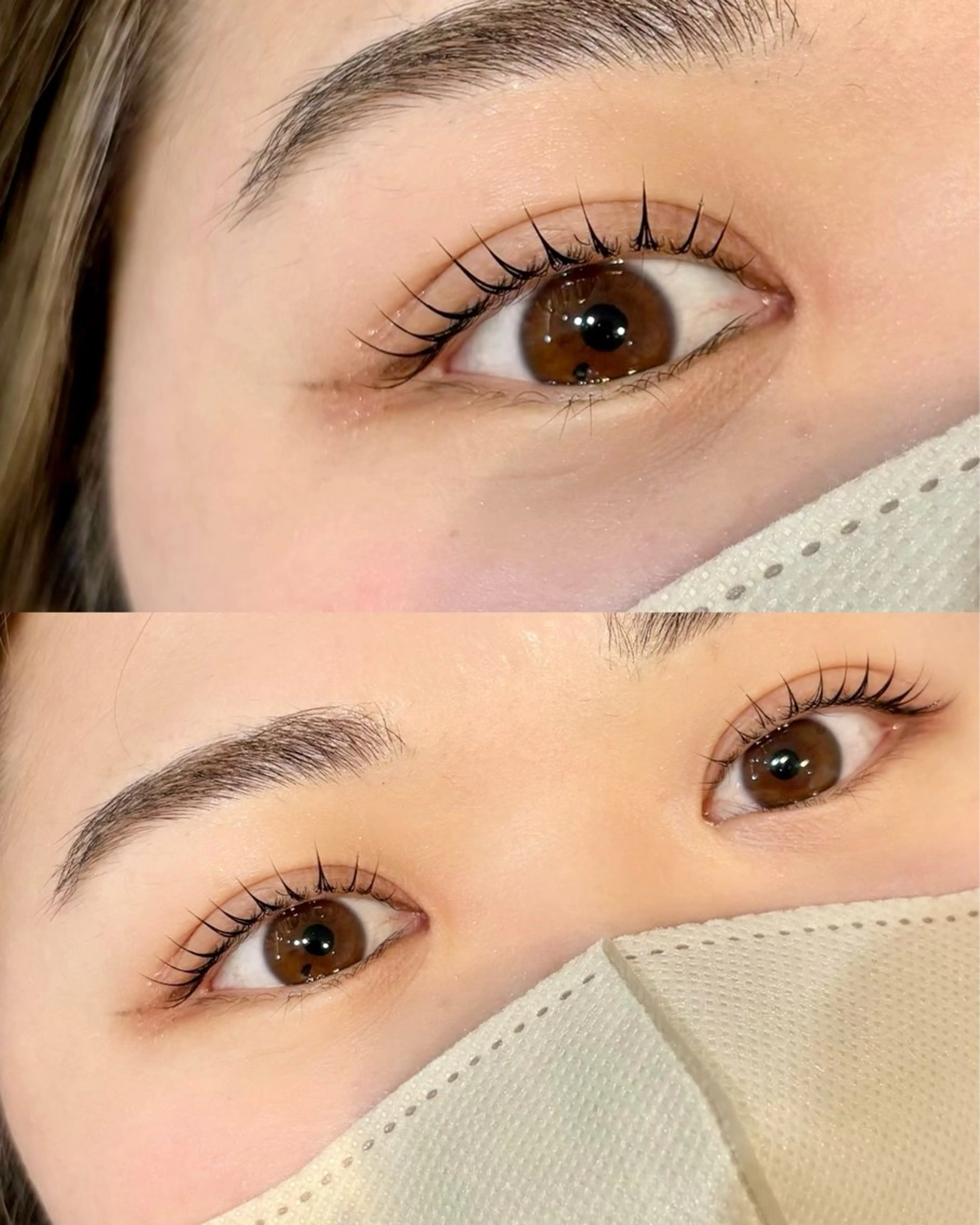 マツエク・マツパ 韓国風マツエク パリジェンヌラッシュリフト まつげパーマ 下まつげエクステ マツパ HARP Eyelash所属・HARP 🌿 JURIの眉毛・アイブロウイメージ