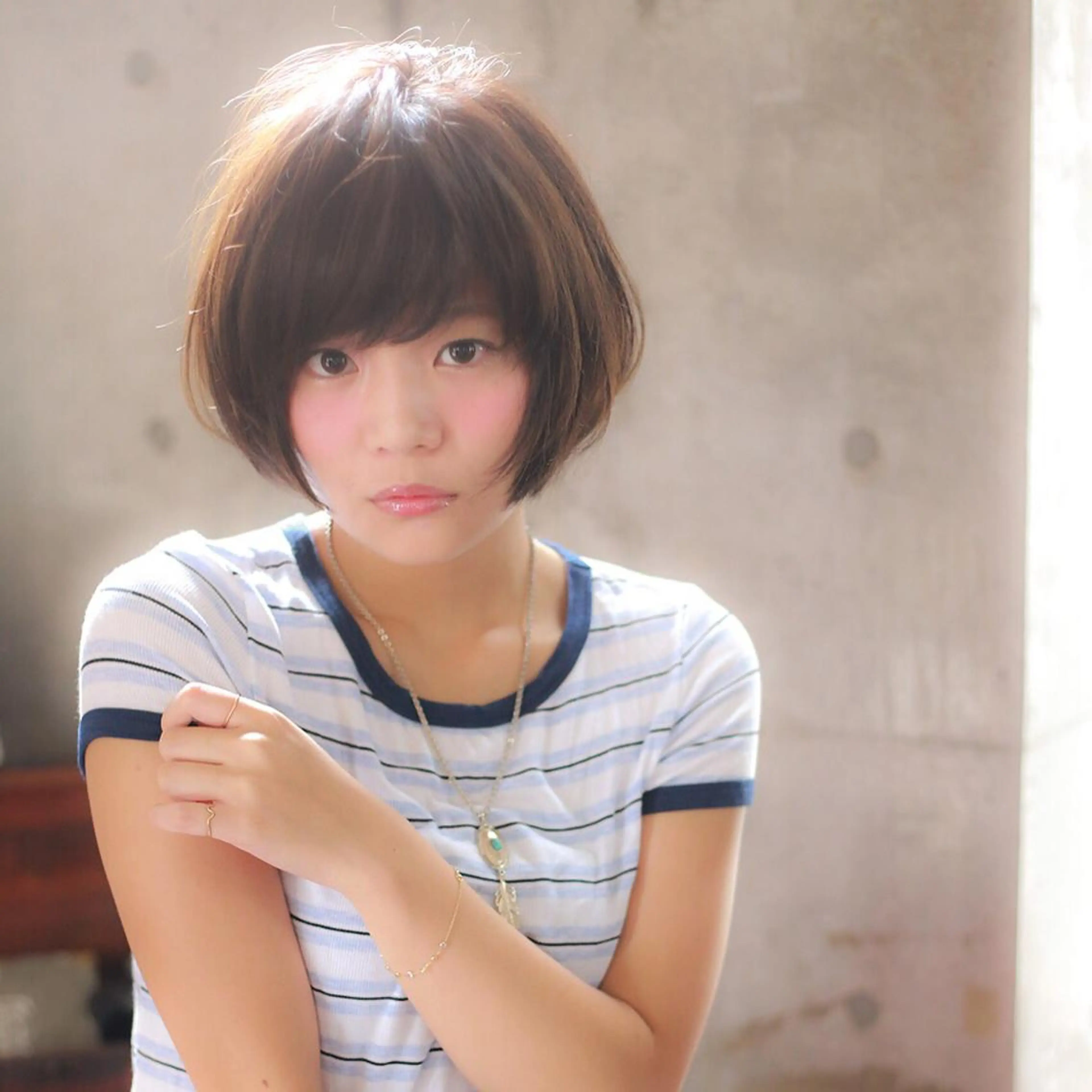 ショート カラー ショートボブ ボブ ショートヘア 髪質改善、縮毛矯正 店長浅野太郎のヘアスタイル