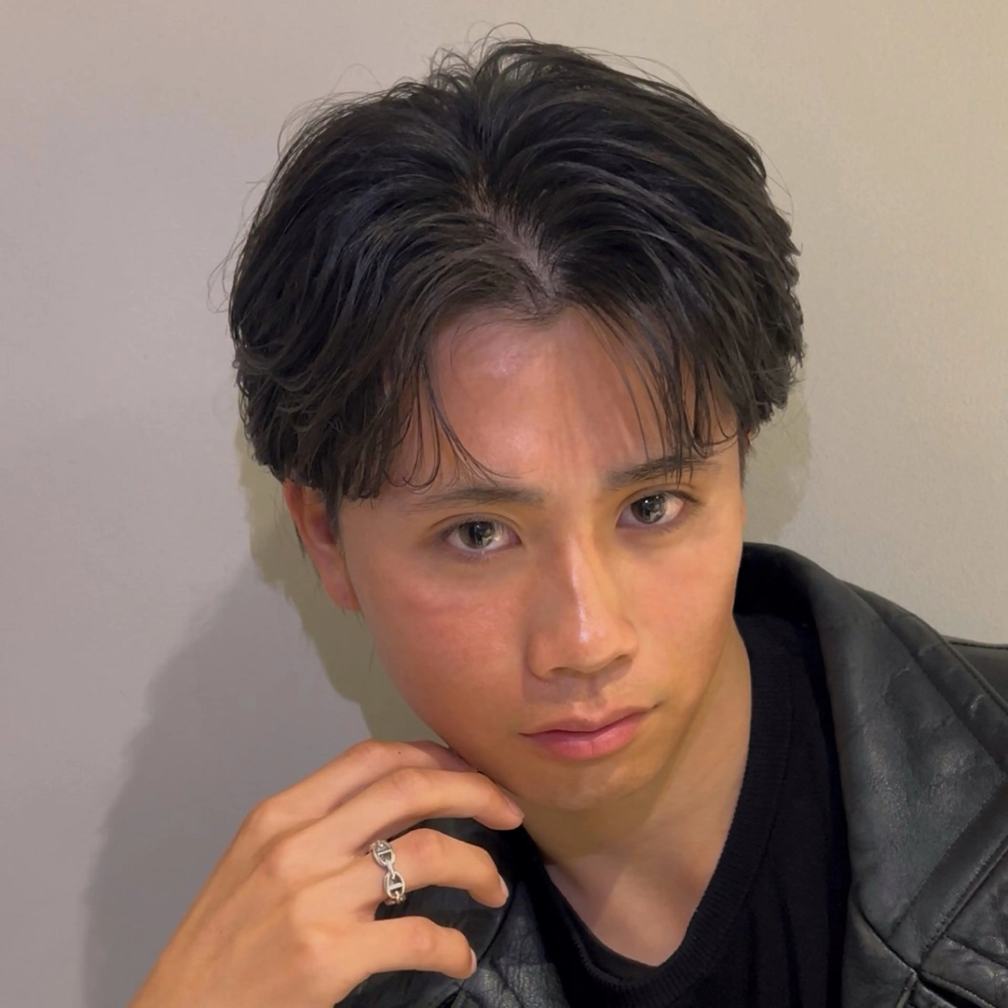 パーマ メンズ 安達 脩人のヘアスタイル