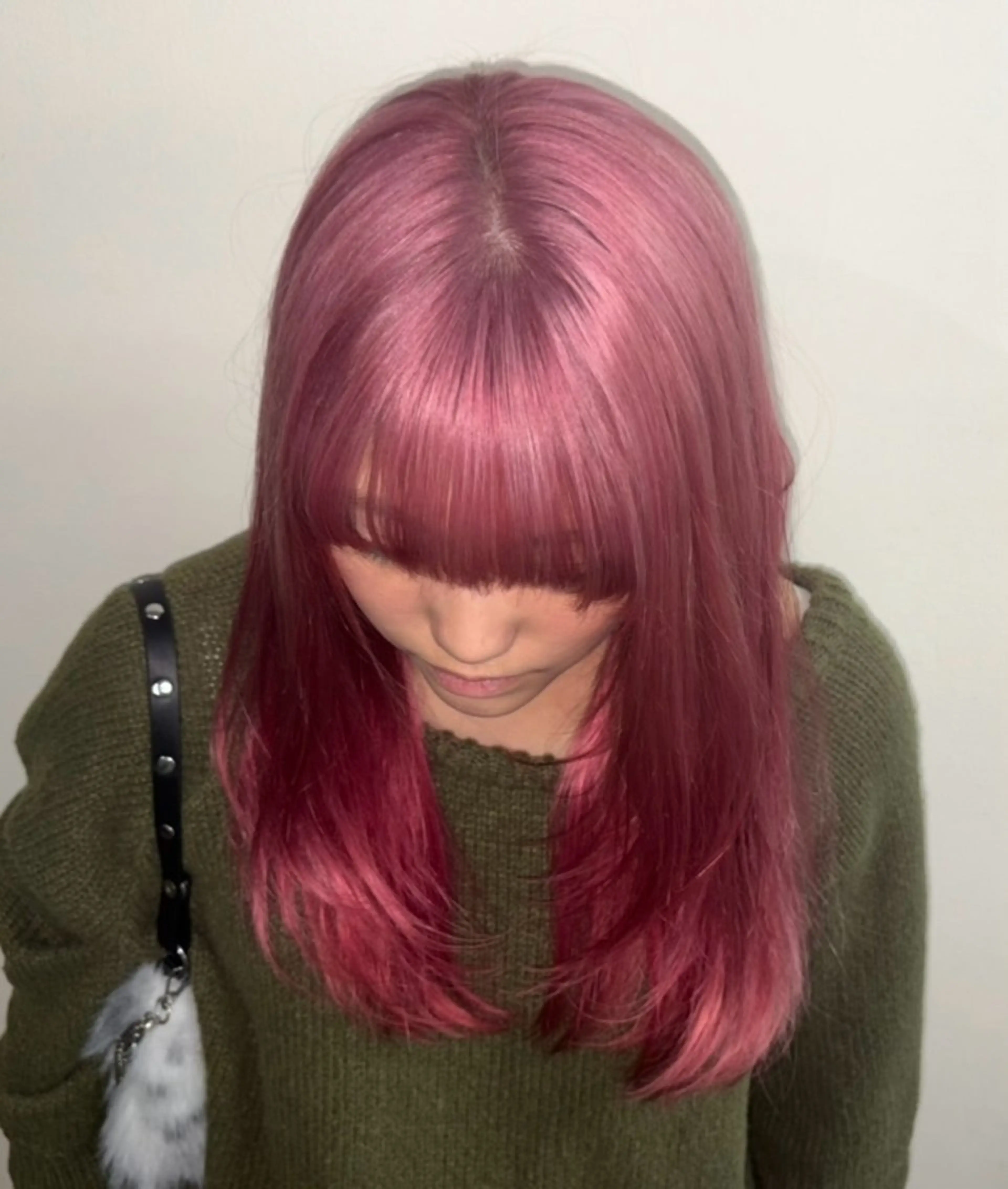 ミディアム ヘアカラー ハイトーン/ネイル カナコ🫧のヘアスタイル