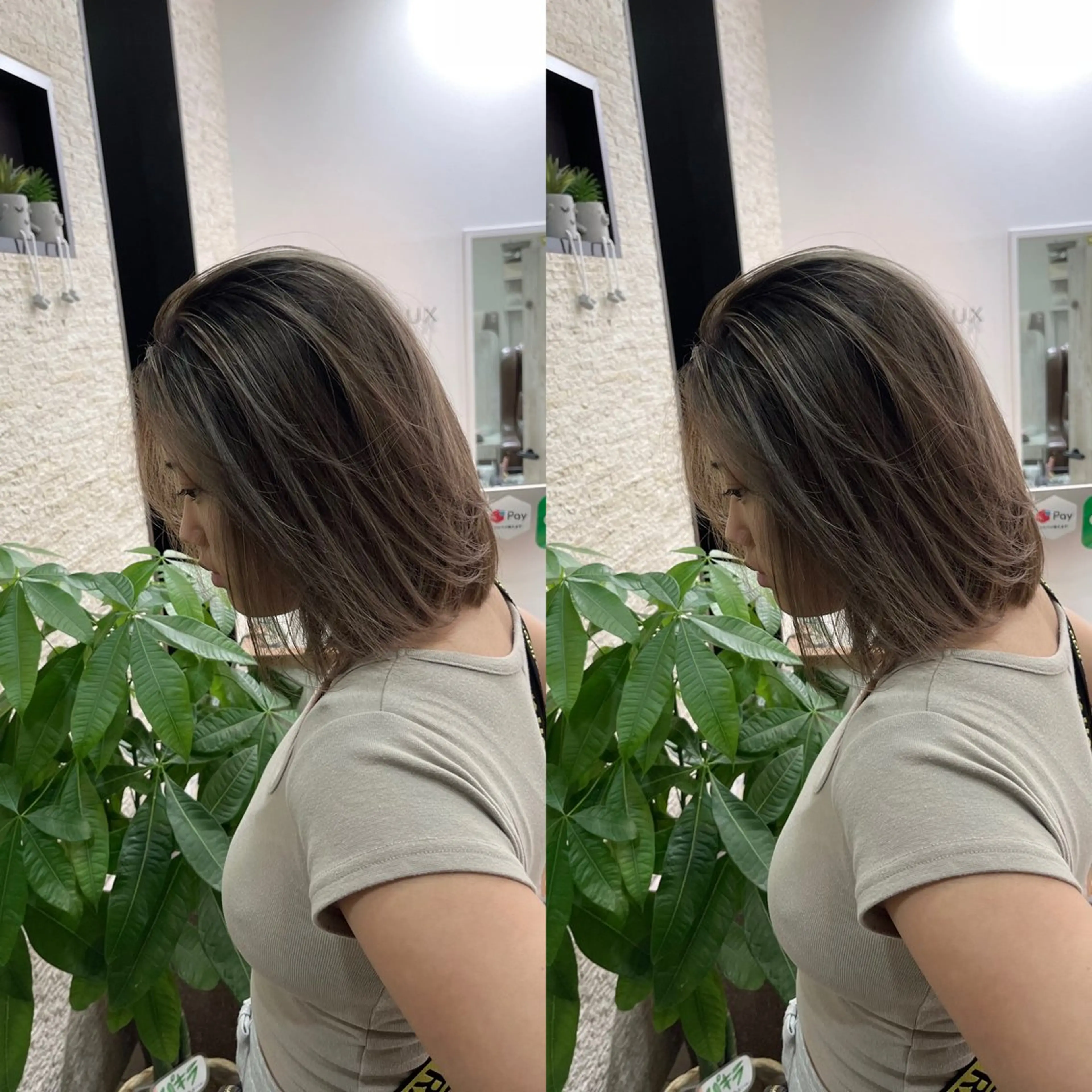 ミディアム ヘアカラー トリートメント Y Uのヘアスタイル