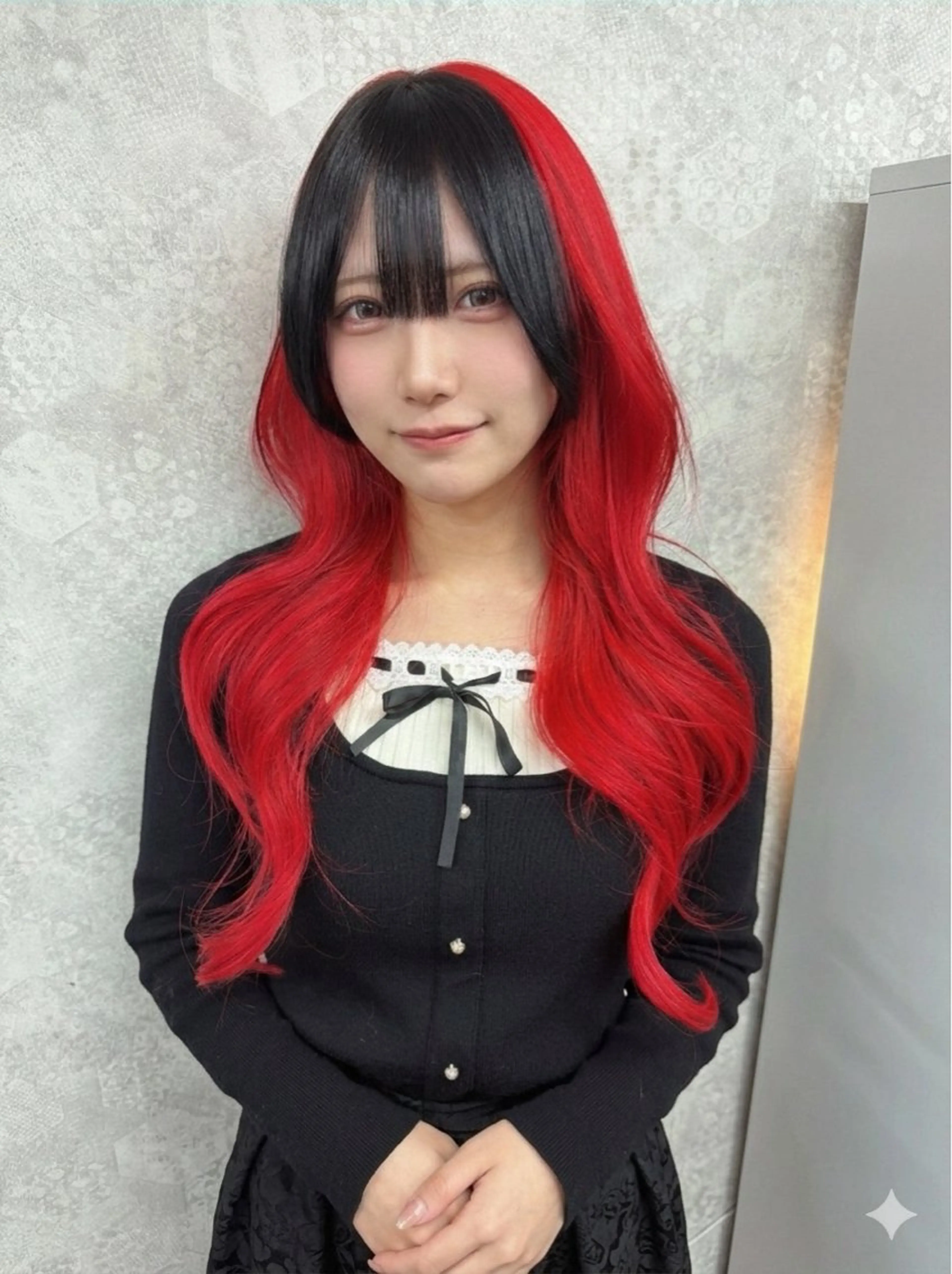 ロング カラー カット ヘアカラー ダブルカラー特化💍 tiam💍韓国ヘアのヘアスタイル