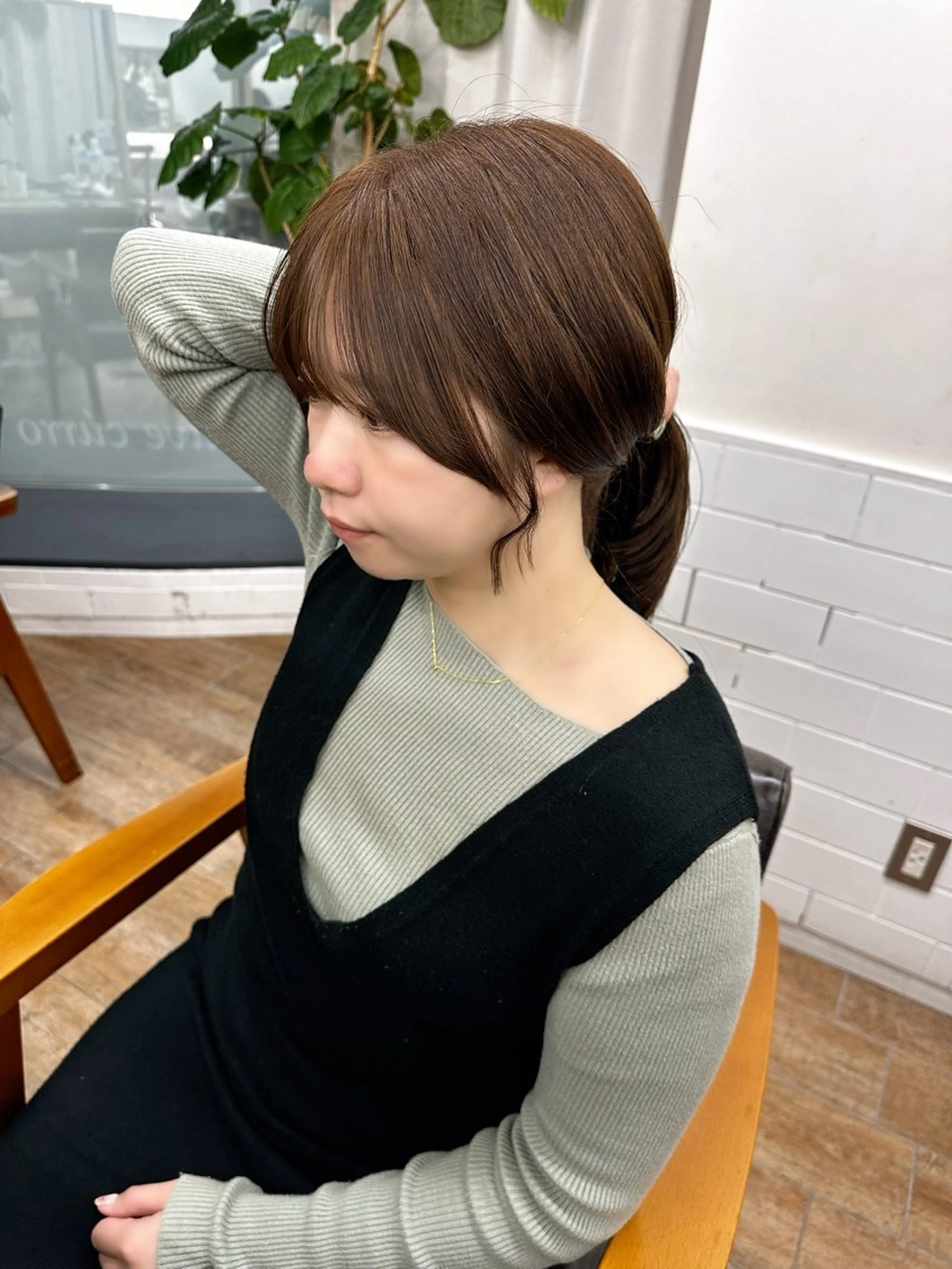ミディアム カラー パーマ ヘアアレンジ メンズ キッズ カット ヘアカラー レイヤーカット 🌿透け感カラーのヘアスタイル