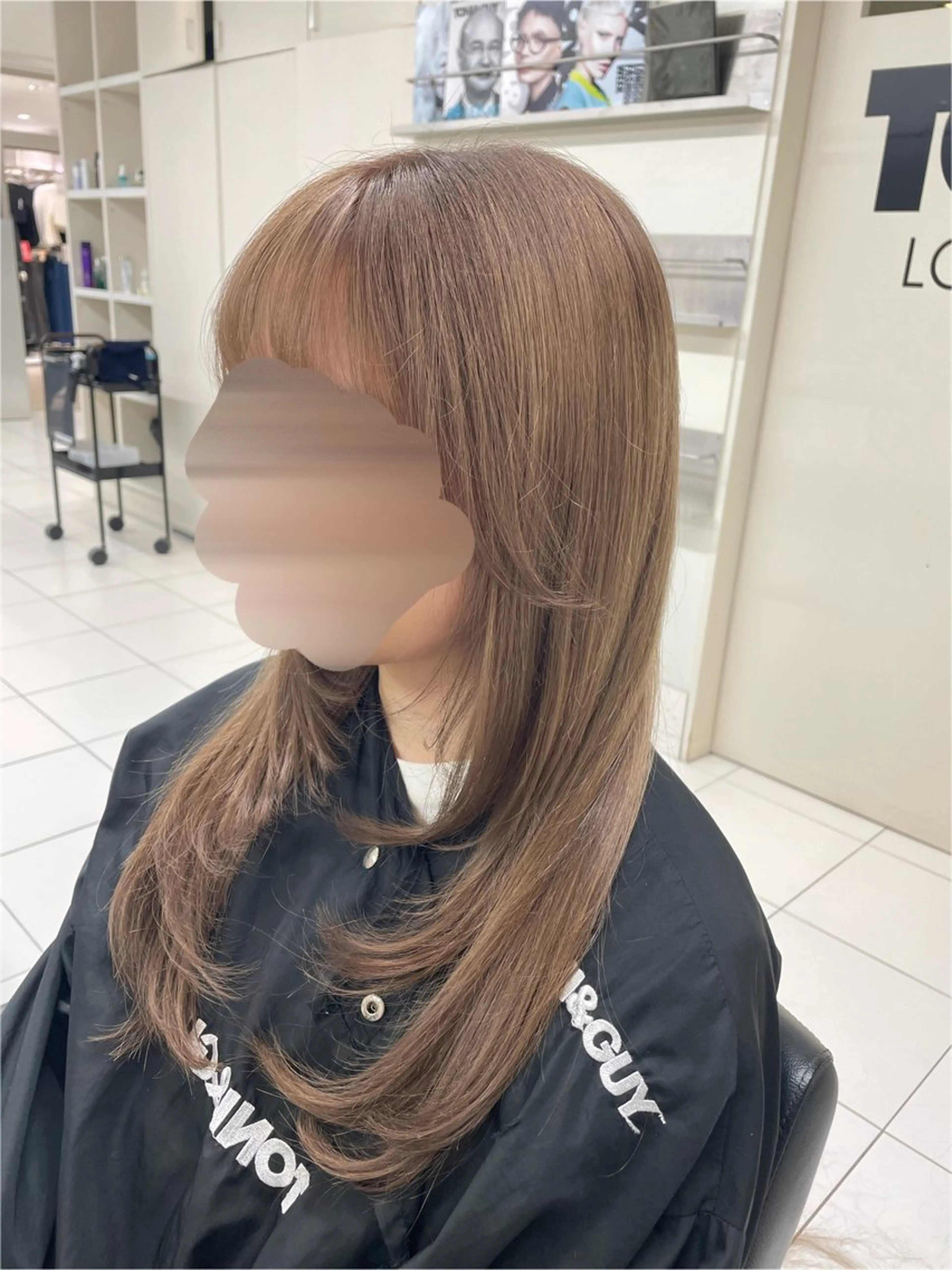 ロング 顔まわりレイヤー 韓国風ヘア レイヤーカット TONI&GUY速寿 勇希のヘアスタイル