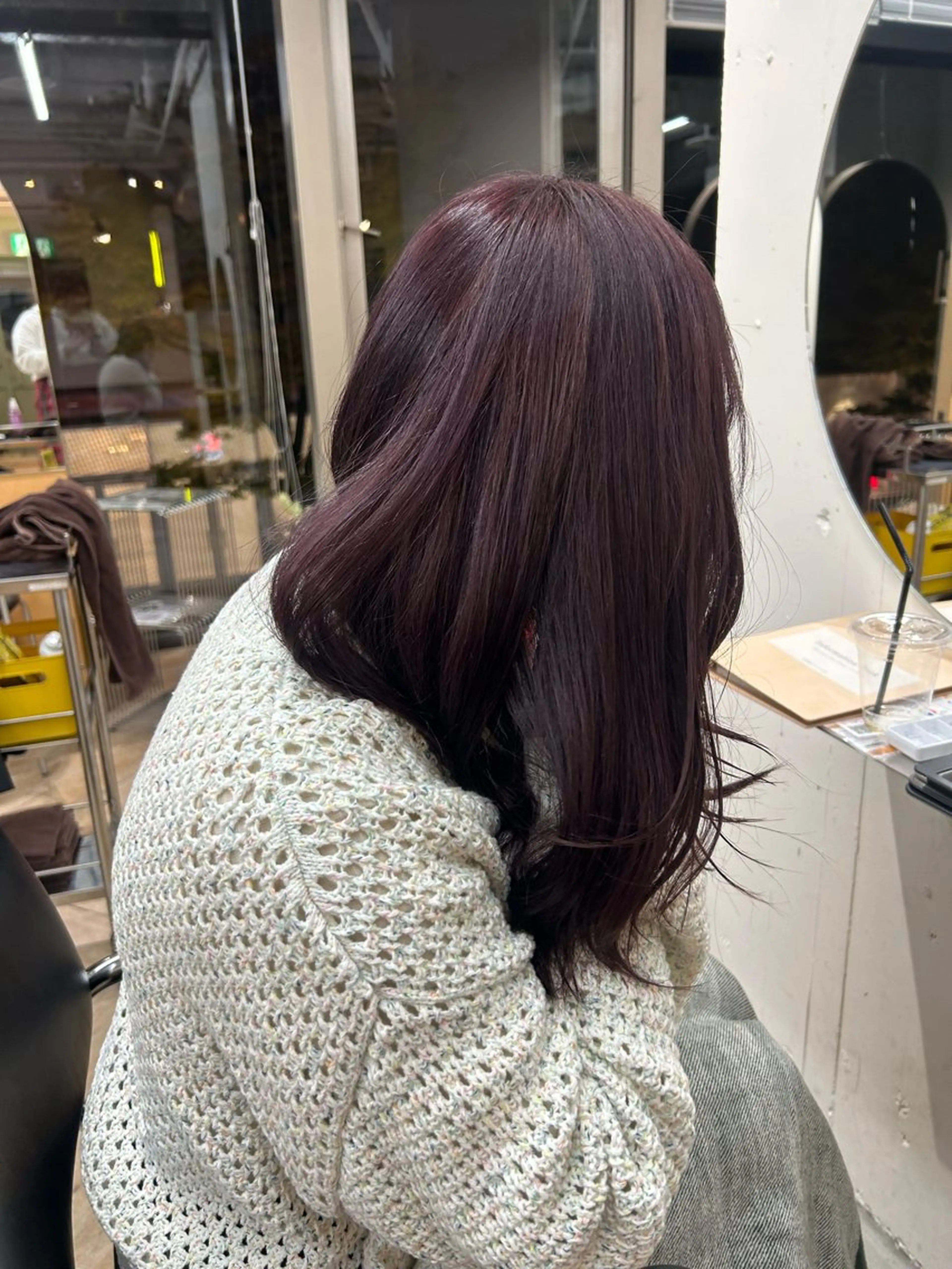 カラー ヘアカラー トリートメント ベージュ/ダブルカラ ー/新潟駅/青柳萌果のヘアスタイル