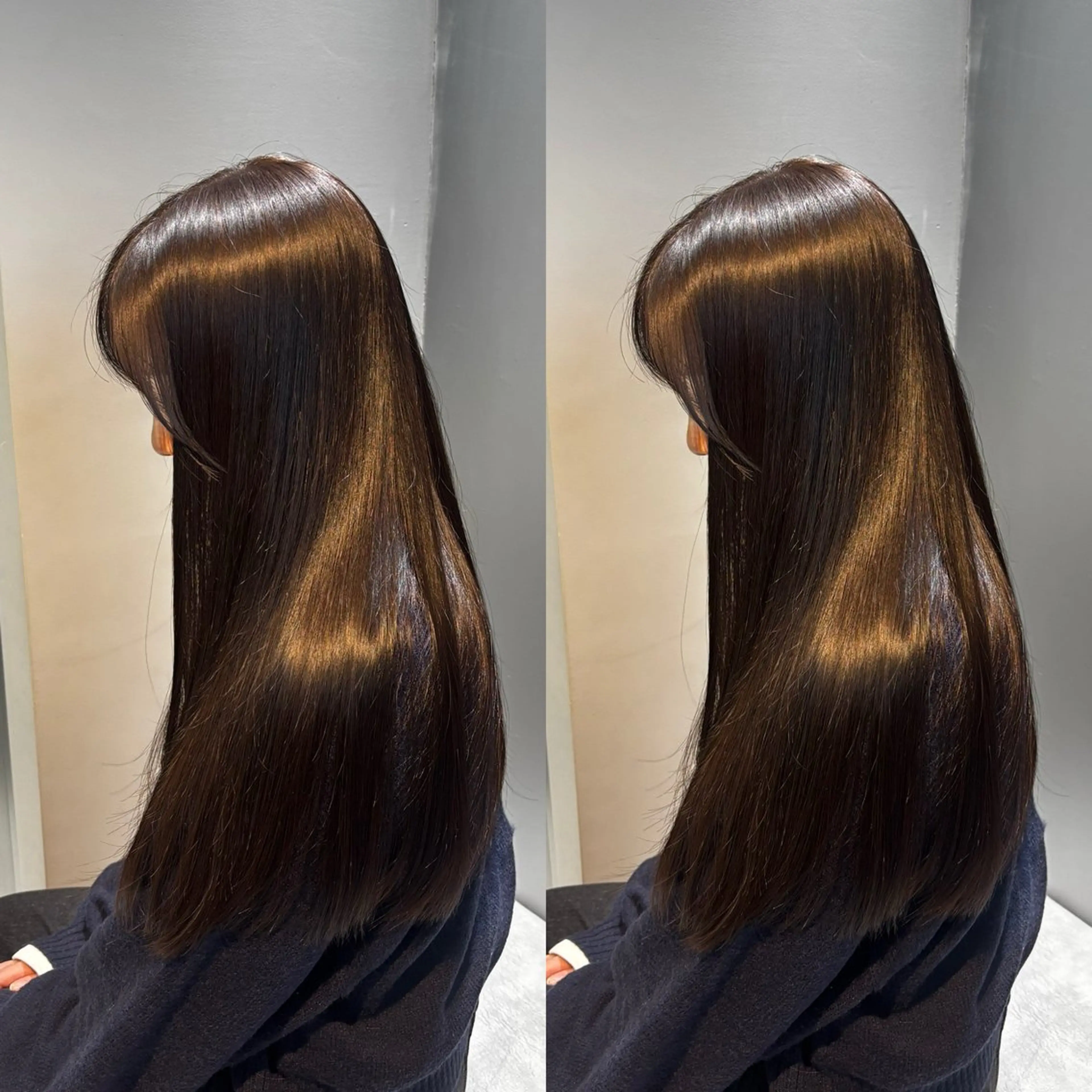 セミロング カット ヘアカラー トリートメント 新宿No.1艶髪矯正 美艶カラー/FUKAのヘアスタイル