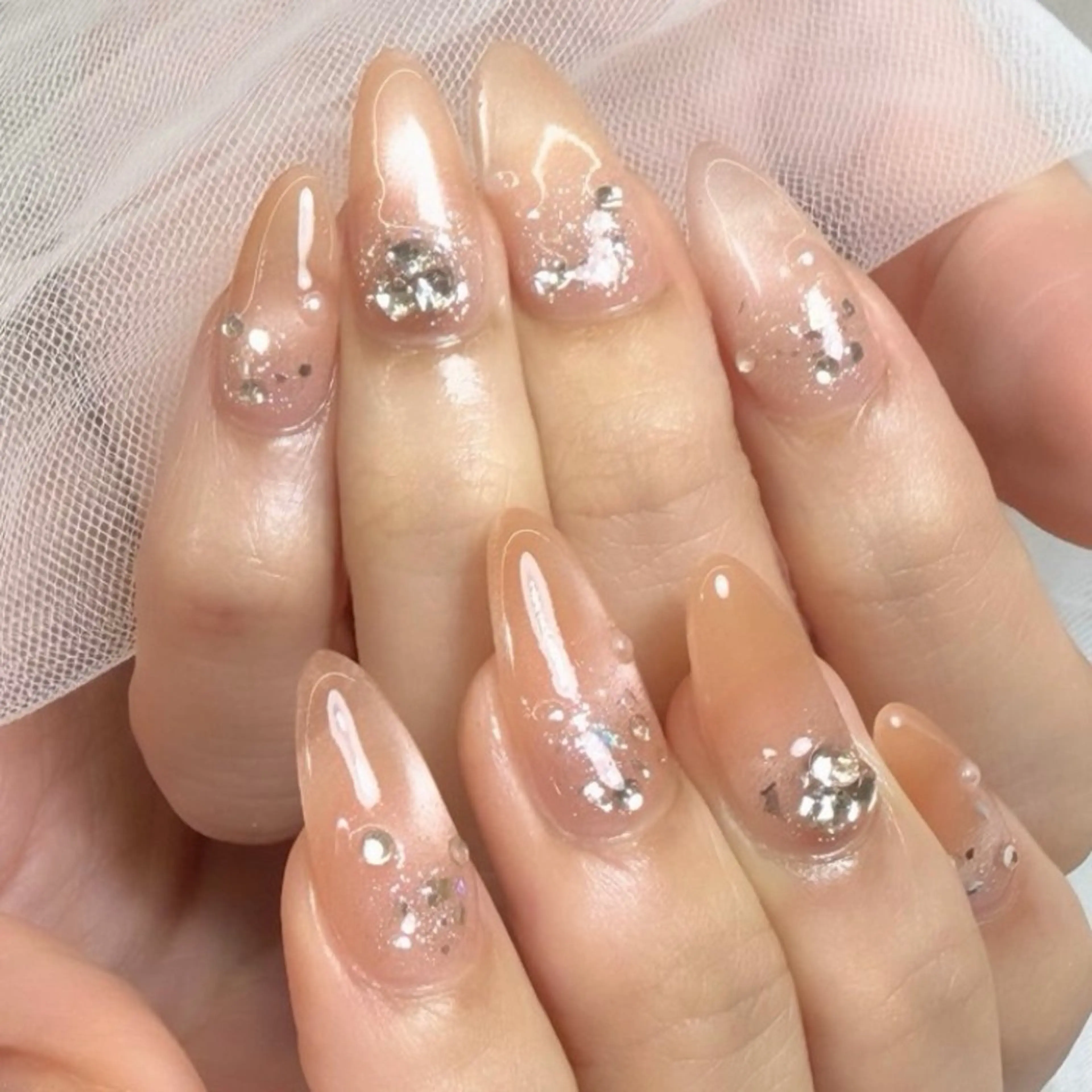 ネイル マグネットネイル ハンドネイル MAKI💎綺麗め 大人可愛い/堺筋本町のネイルデザイン