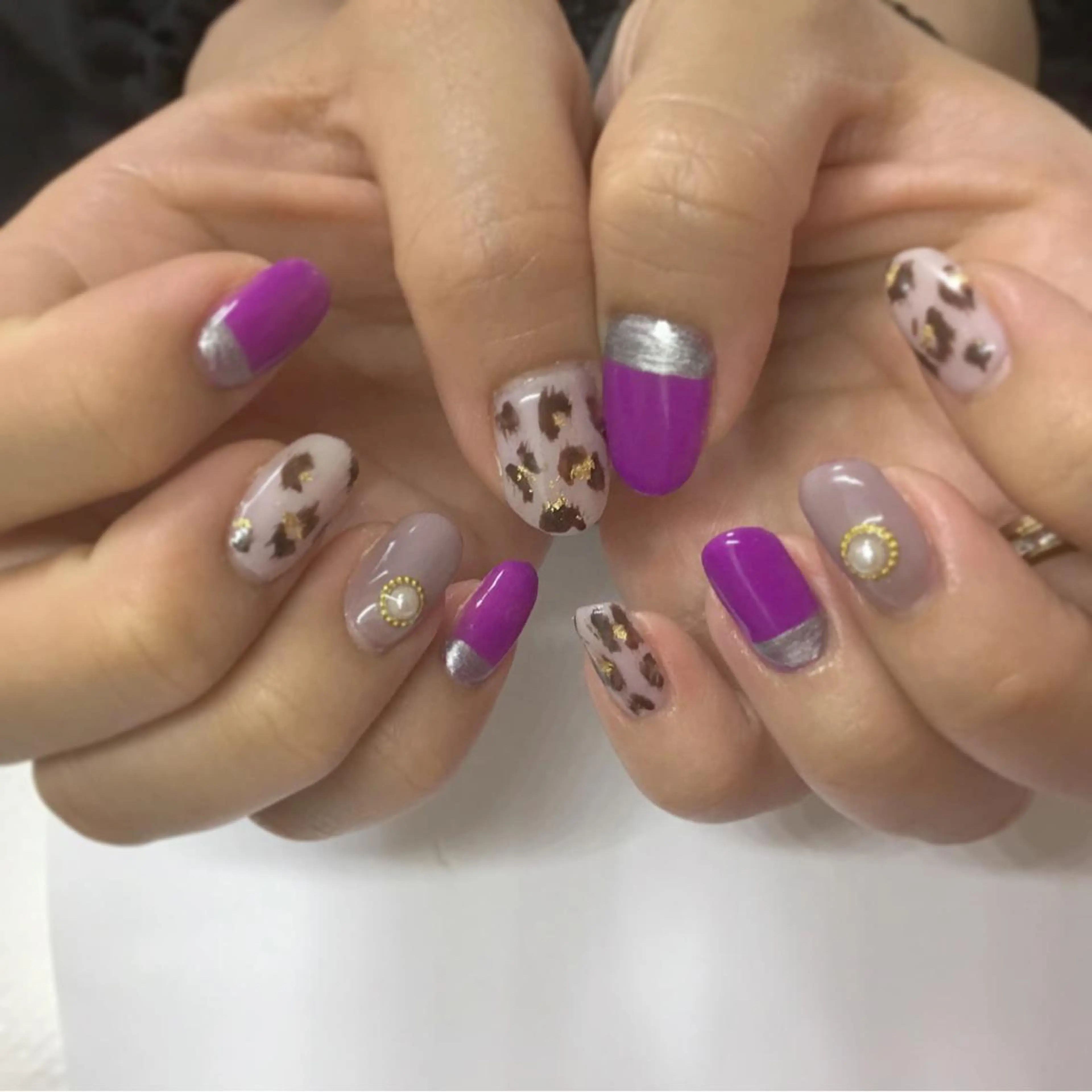 ネイル アニマル柄 gui amichanのネイルデザイン