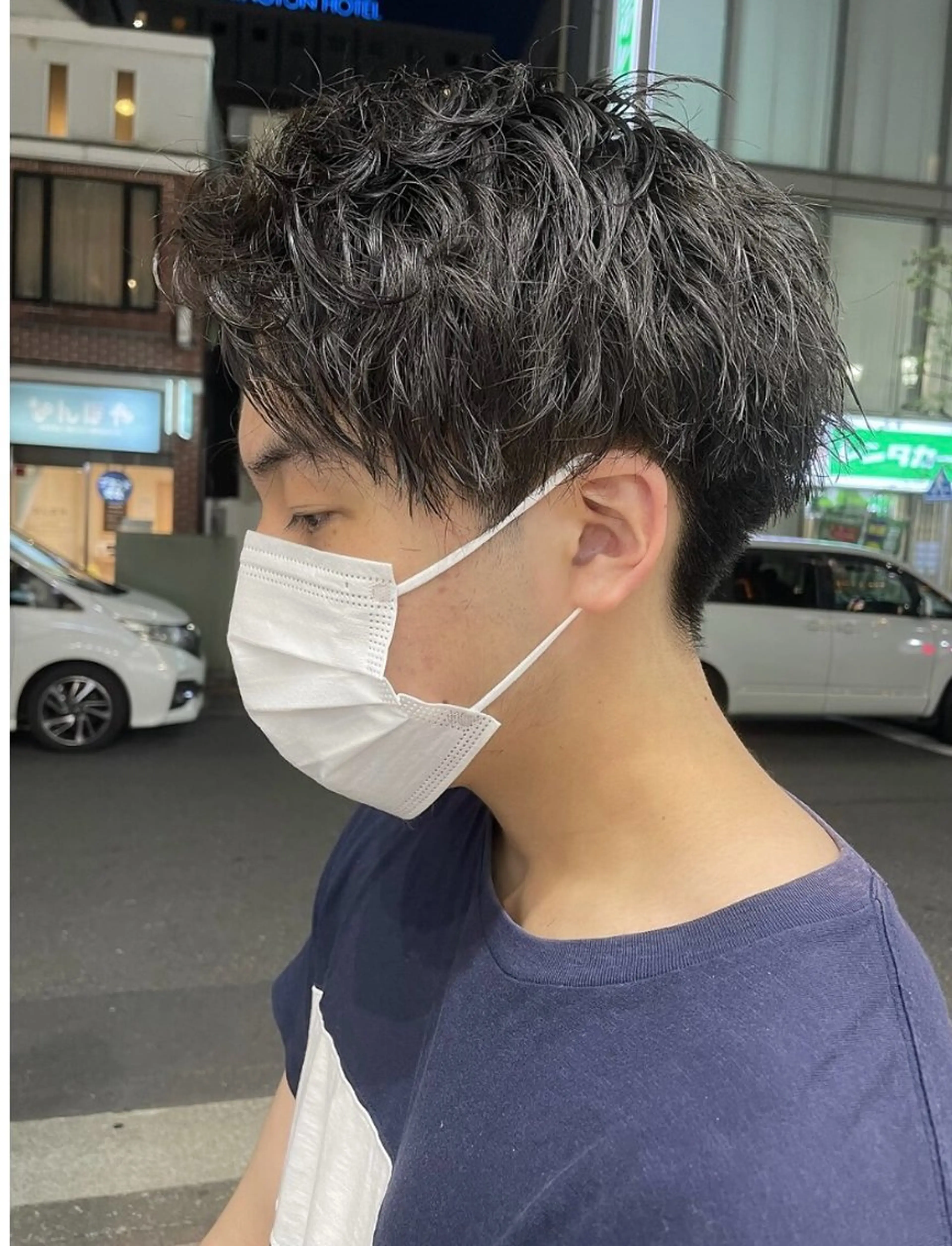 パーマ メンズ メンズブリーチ メンズハイトーン メンズ韓国風 マッシュ メンズパーマ designcolo r/似合わせNOKAのヘアスタイル