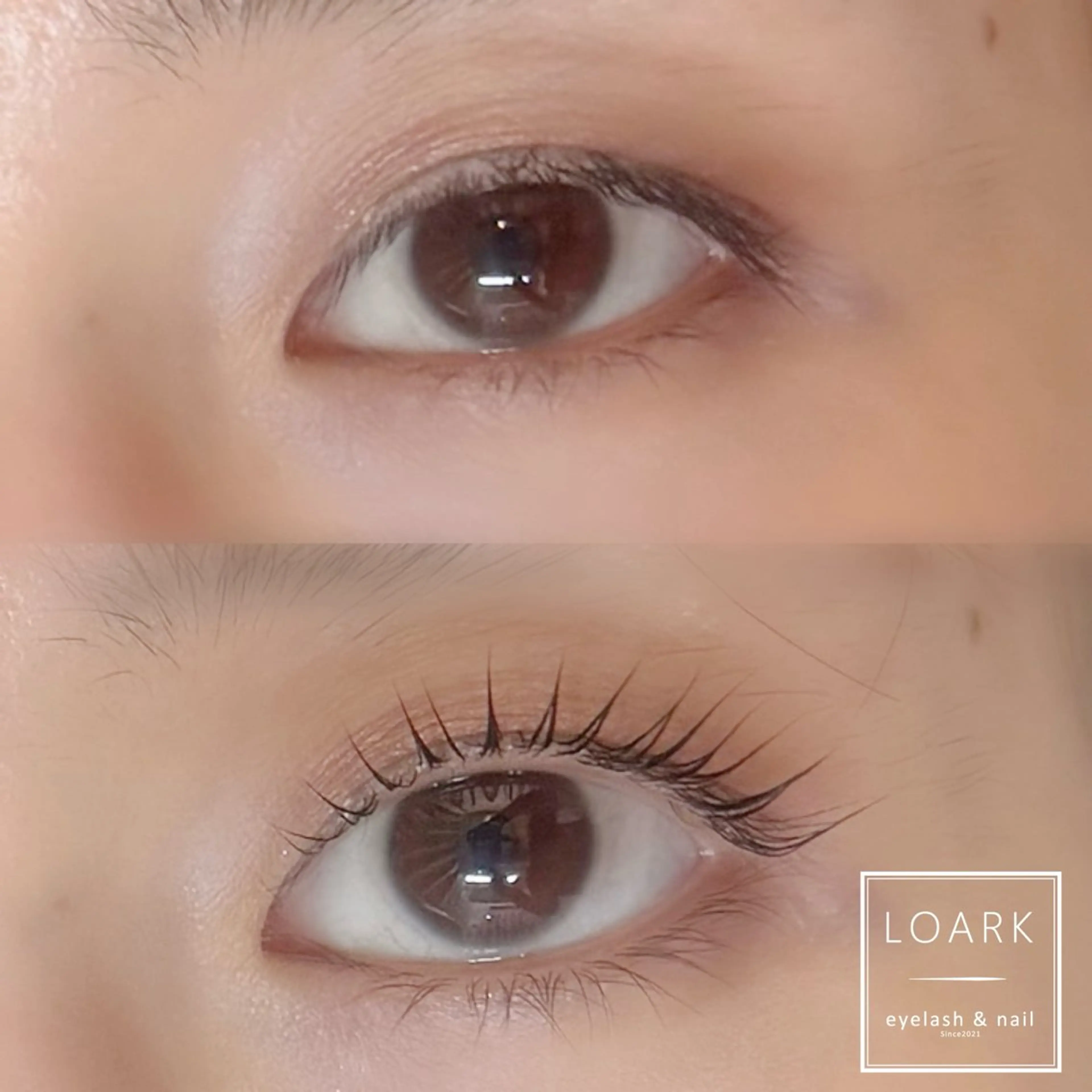 マツエク・マツパ パリジェンヌラッシュリフト LOARK アイラッシュのマツエク・マツパデザイン