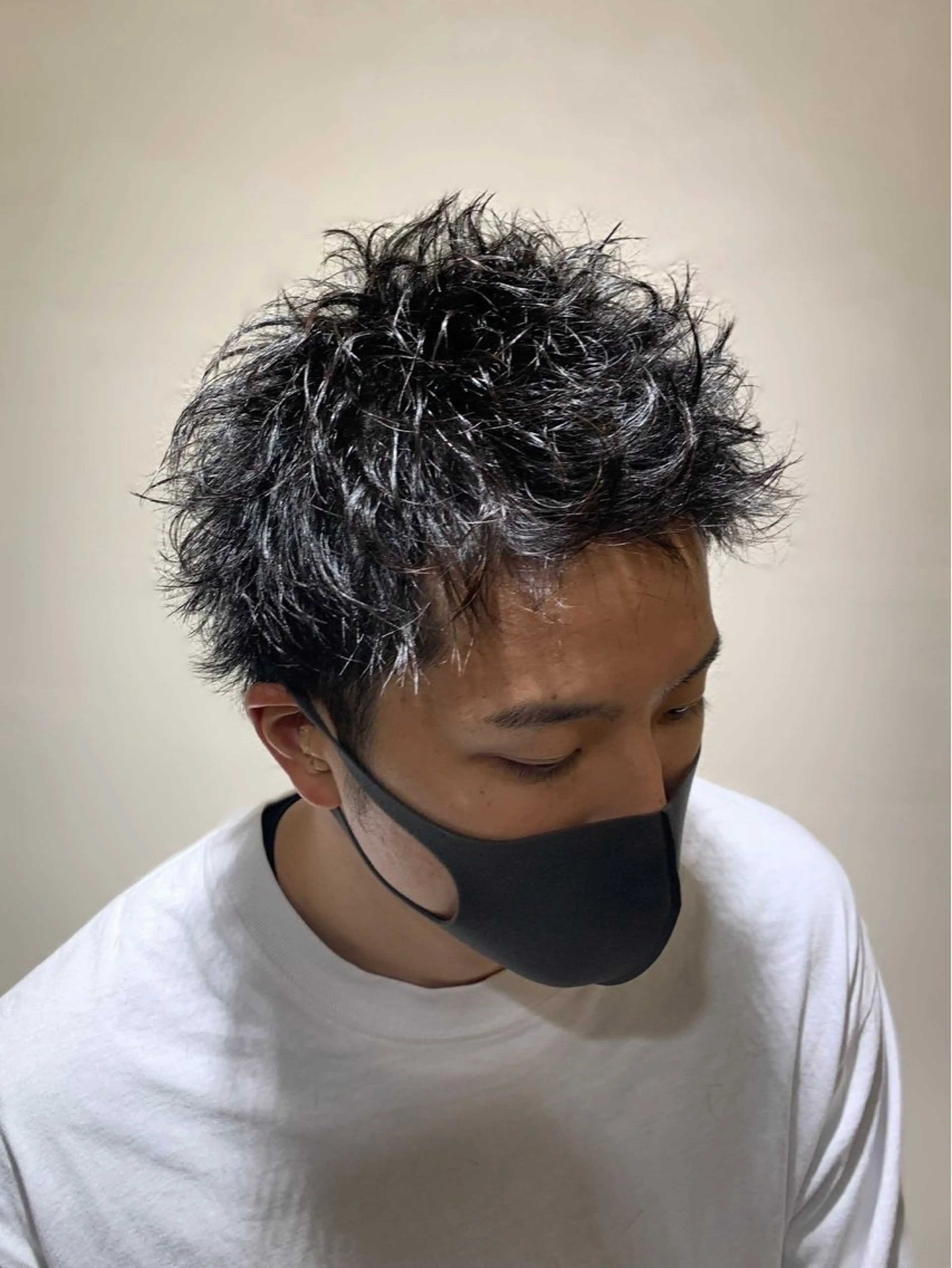 メンズ スパイキーショート メンズ専門/パーマ 特化/栄/北出瑞貴のヘアスタイル