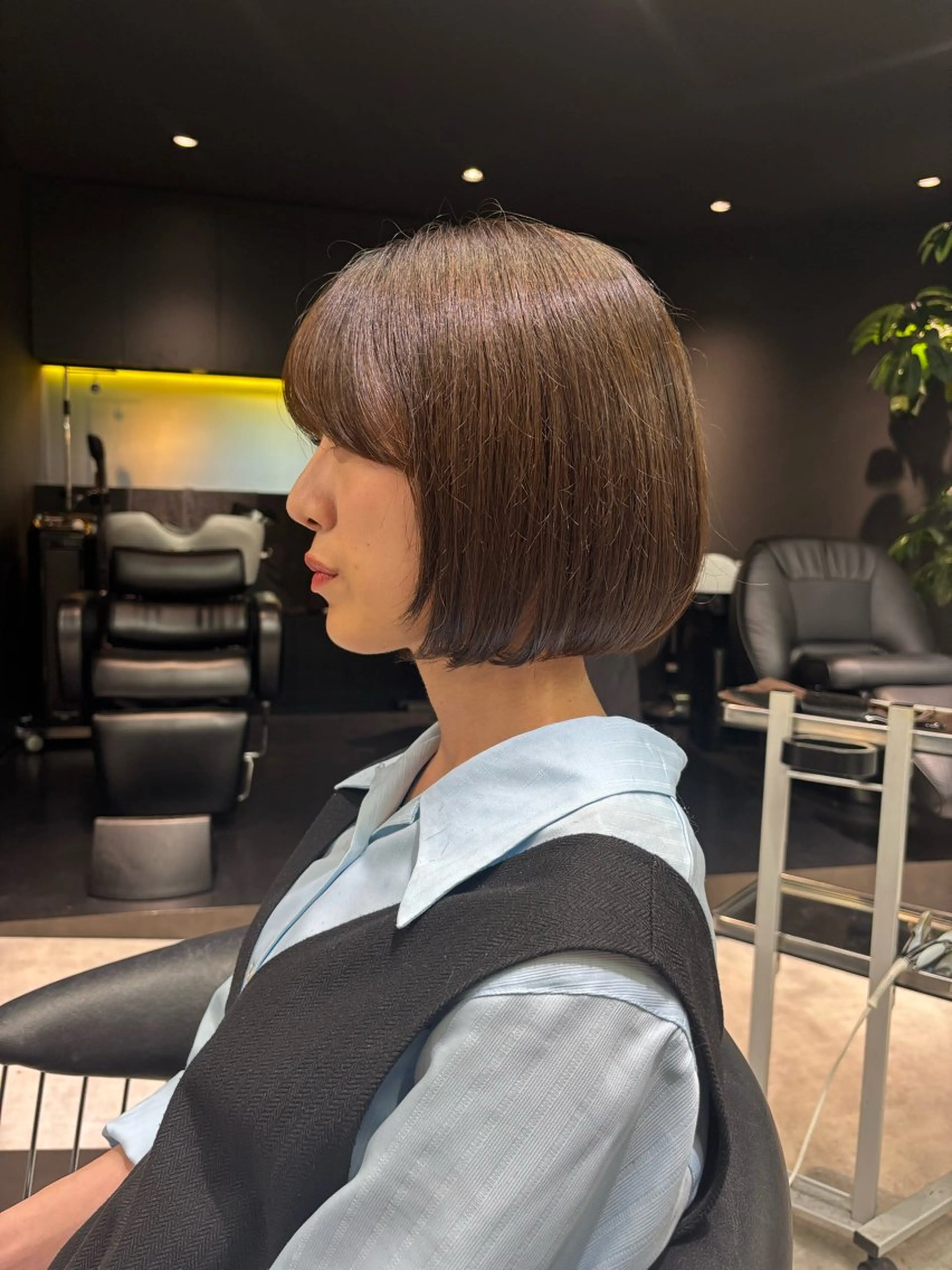 ショート 切りっぱなしボブ ボブ カット 🌷レイヤー・ボブ /tomomi🌷のヘアスタイル